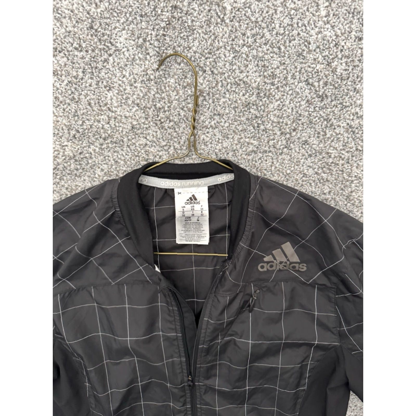 Adidas Adidas Running Jacket Womens XS Windbreaker Zip Chest Pocket Lightweight Check Pattern 2013 Streetwear Gorpcore Nike? Size XS / US 0-2 / IT 36-38 - 5 Thumbnail