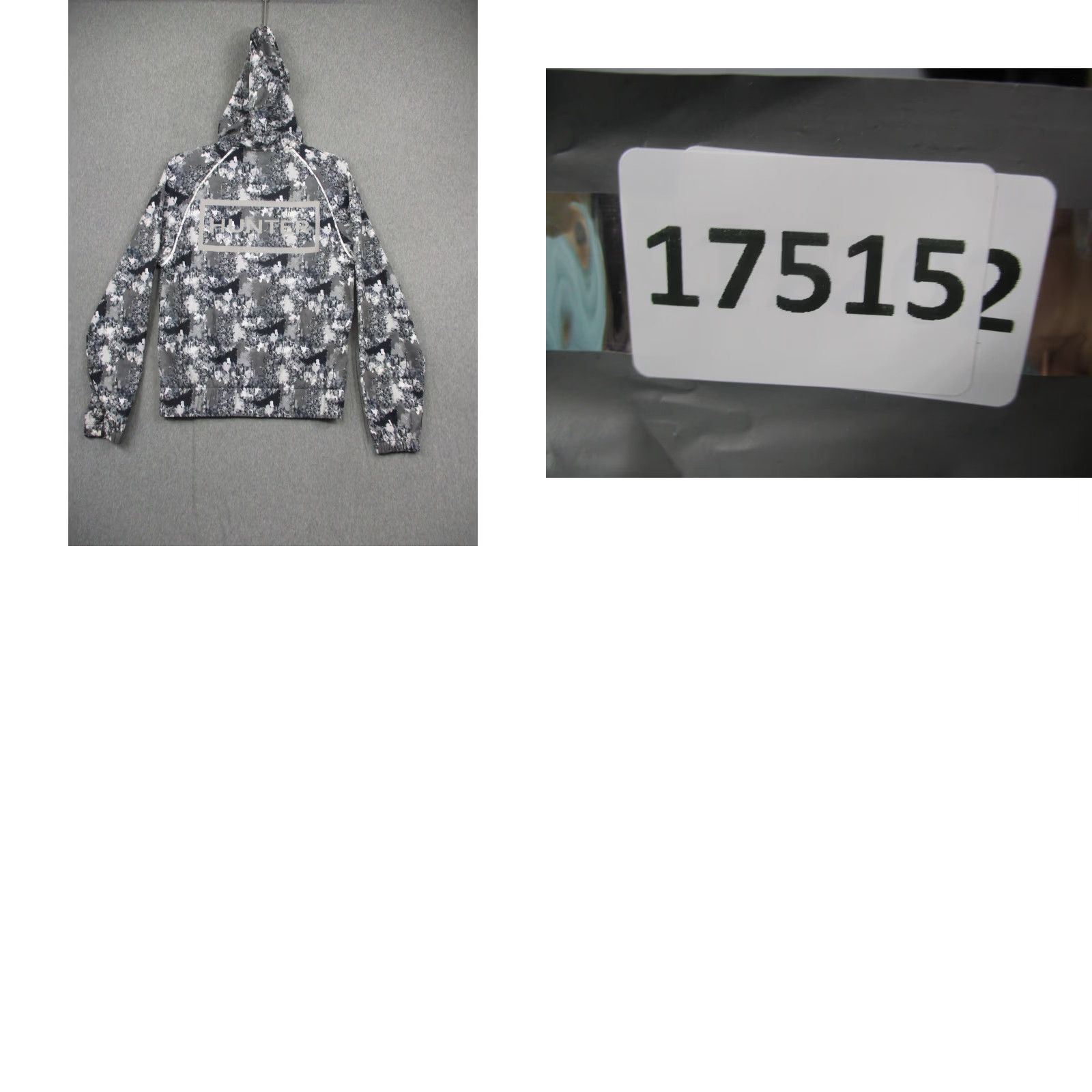 Hunter Hunter for Target Jacket Womens Small Gray Black Camo Hooded Windbreaker Size S / US 4 / IT 40 - 8 Thumbnail