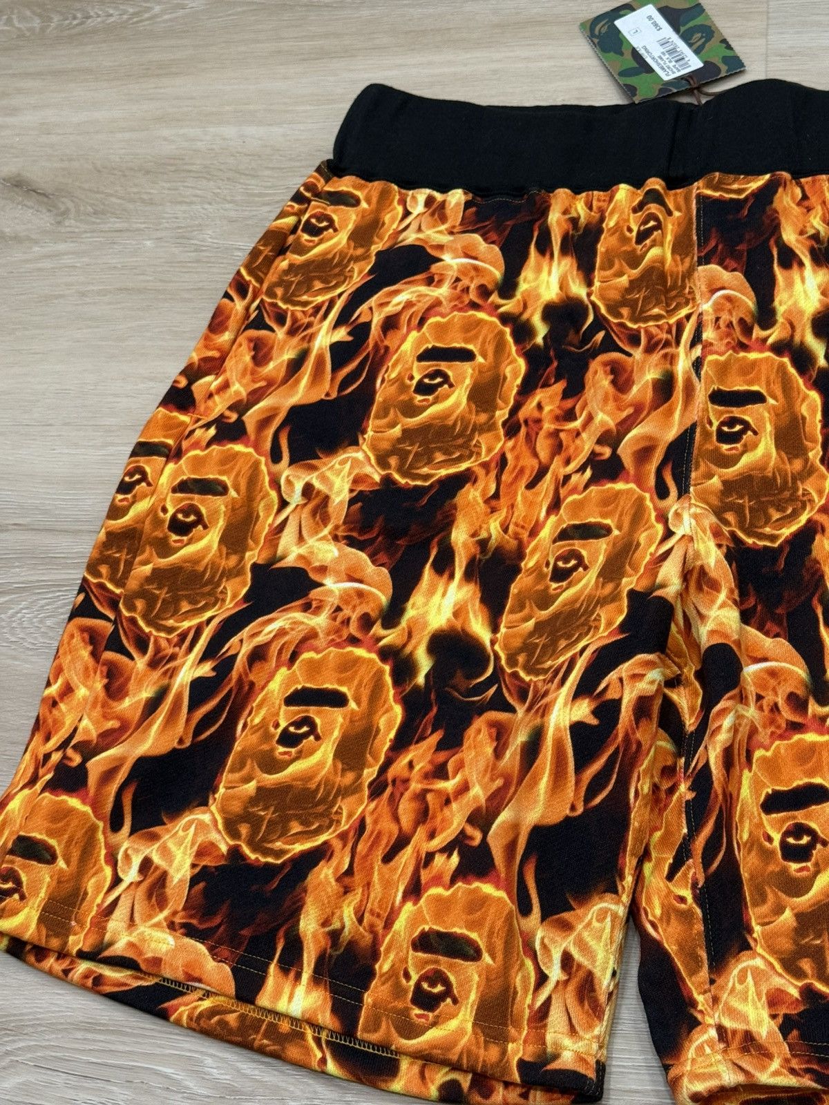Bape Bape Flame Logo Shorts Size US 34 / EU 50 - 3 Thumbnail