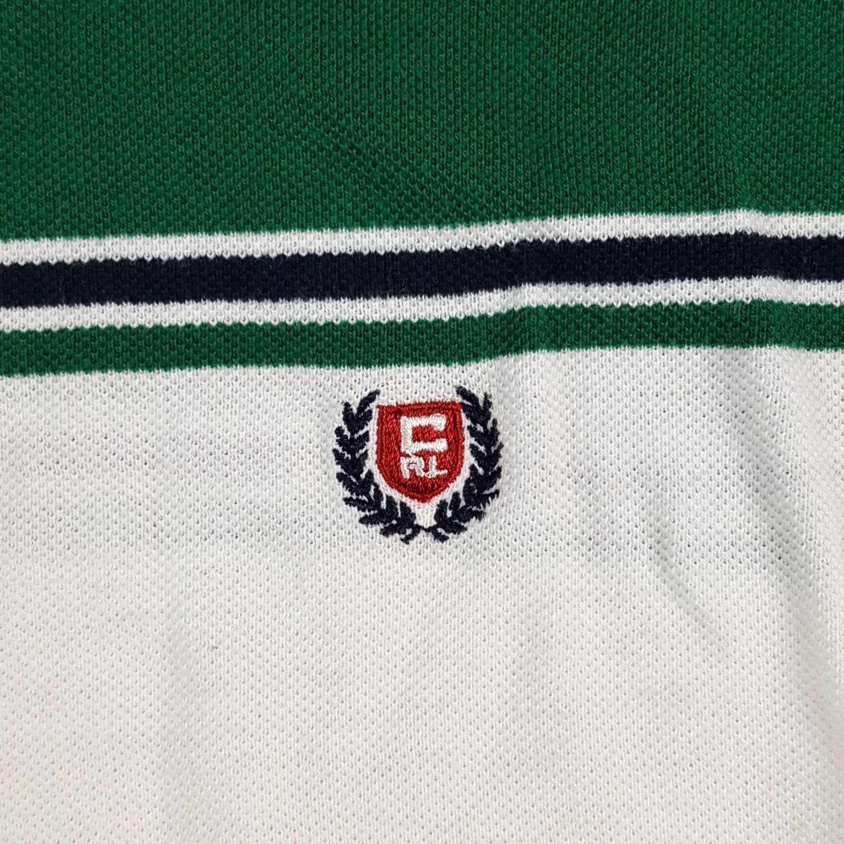 Ralph Lauren VINTAGE Ralph Lauren Polo Shirt Chaps 90s Golf Shield Logo Striped XL Green Men Polo Shirt Size US XL / EU 56 / 4 - 3 Thumbnail