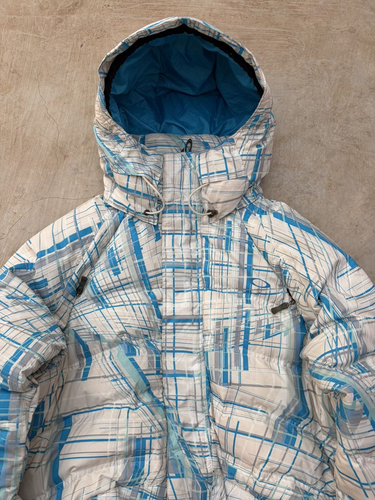 Oakley 00s Oakley Down Geometric Pattern Magnetic Closure Jacket Size US S / EU 44-46 / 1 - 5 Thumbnail