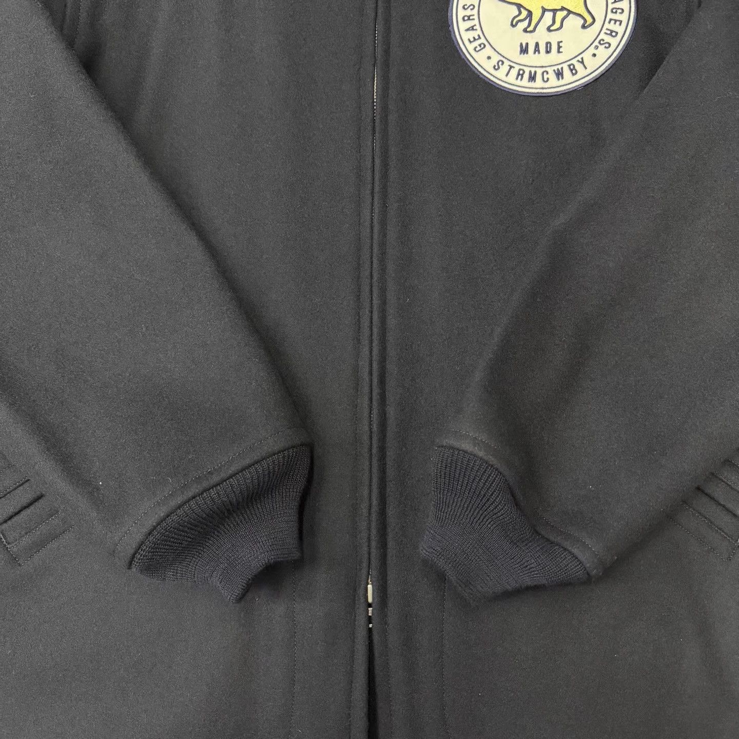 Human Made HUMAN MADE Navy Blue Wool Coat Q10 Size US XL / EU 56 / 4 - 2 Thumbnail