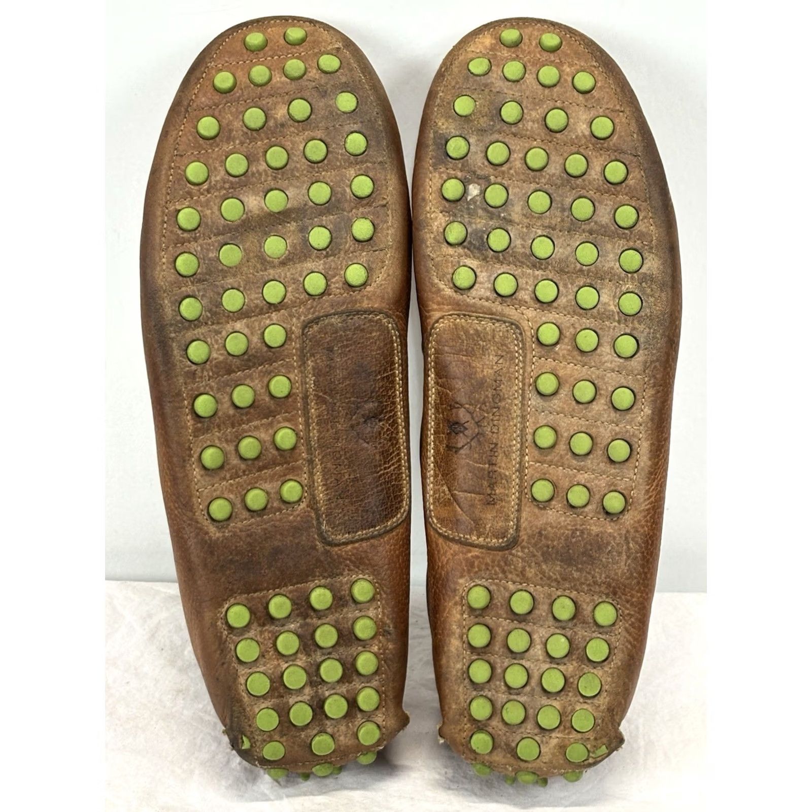 Penn Martin Dingman M 11.5 M Monte Carlo Penny Loafers Brown Leather Driving Moccasin Slips On Size US 12 / IT 42 - 5 Thumbnail
