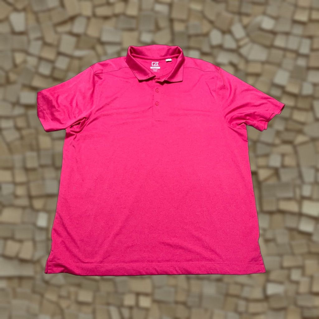 Cutter & Buck Cutter & Buck Polo Shirt XL Men Red CB DryTec Short Sleeve Casual Modern Size US XL / EU 56 / 4 - 1 Thumbnail