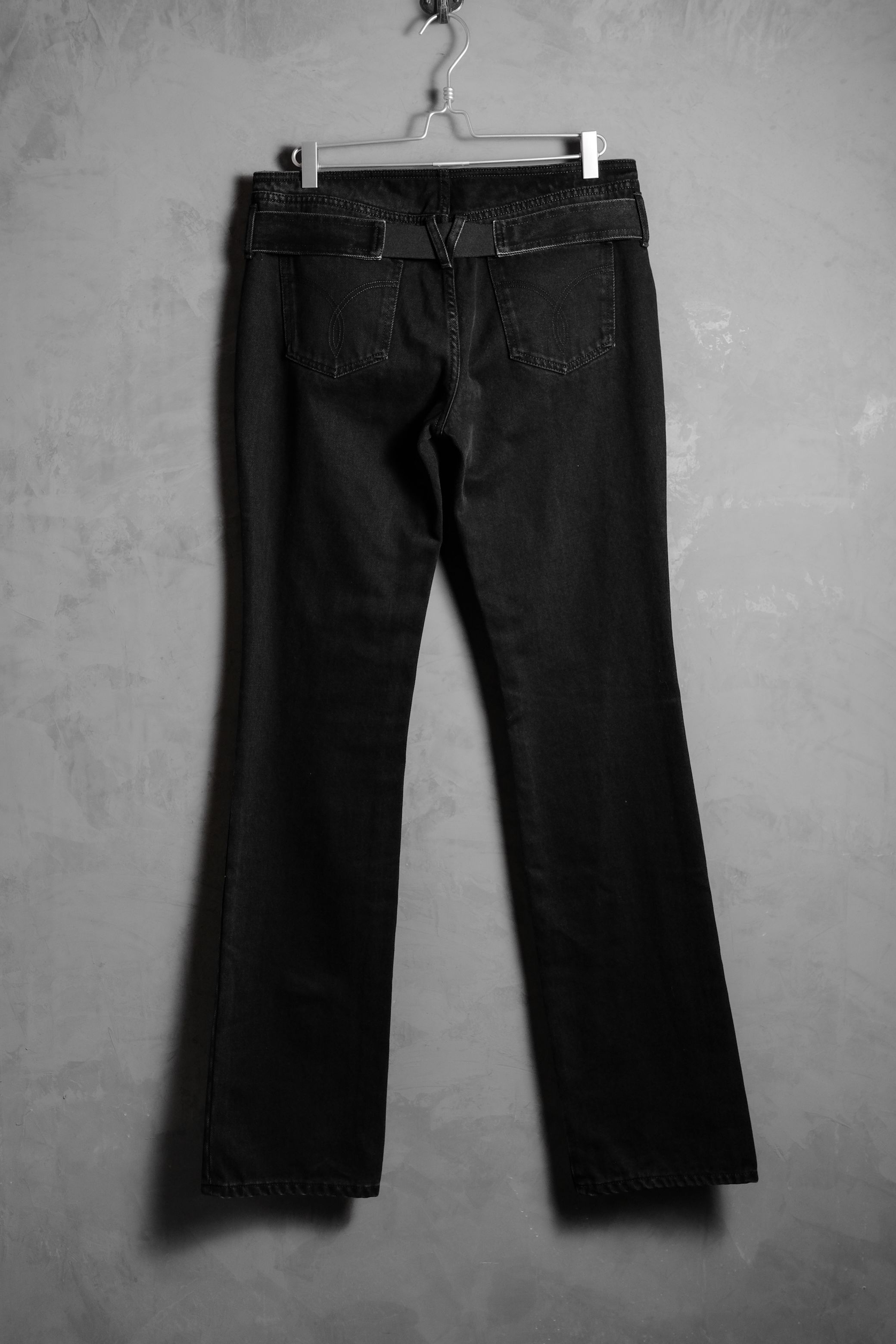 Versace VERSACE Medusa Belted Black Denim Jeans Size 30" / US 8 / IT 44 - 7 Thumbnail