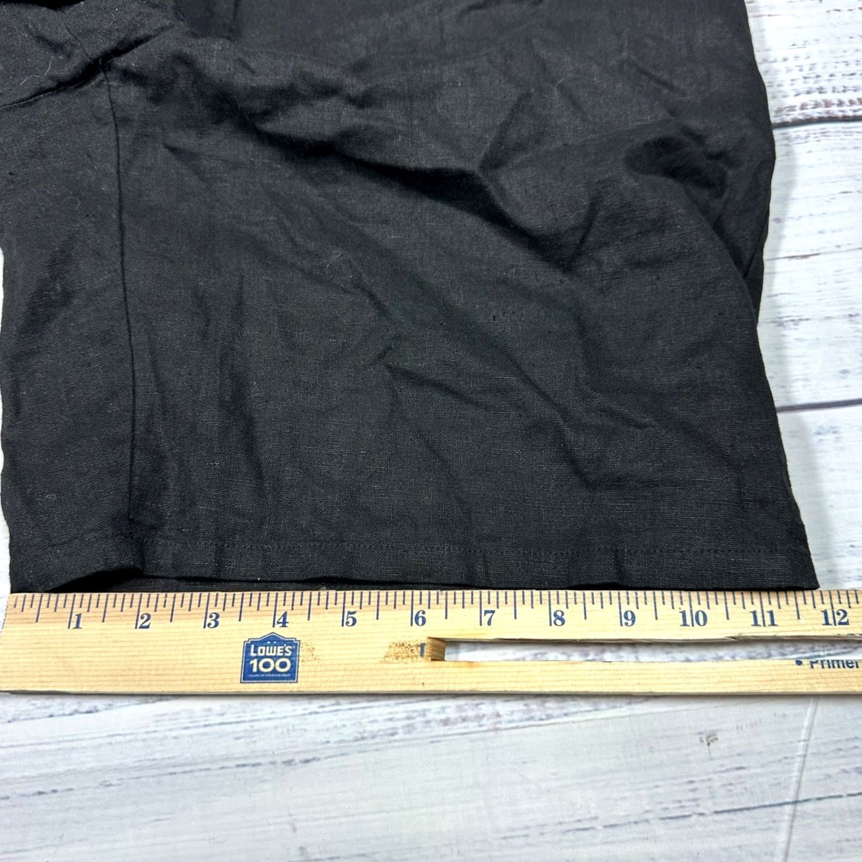 Vintage Jaclyn Smith Womens Chino Flat Front Linen Rayon Blend Black 1X Plus Size Chino Clothing Womens 1X Black Jaclyn Smith Size 40" / US 18 - 6 Thumbnail