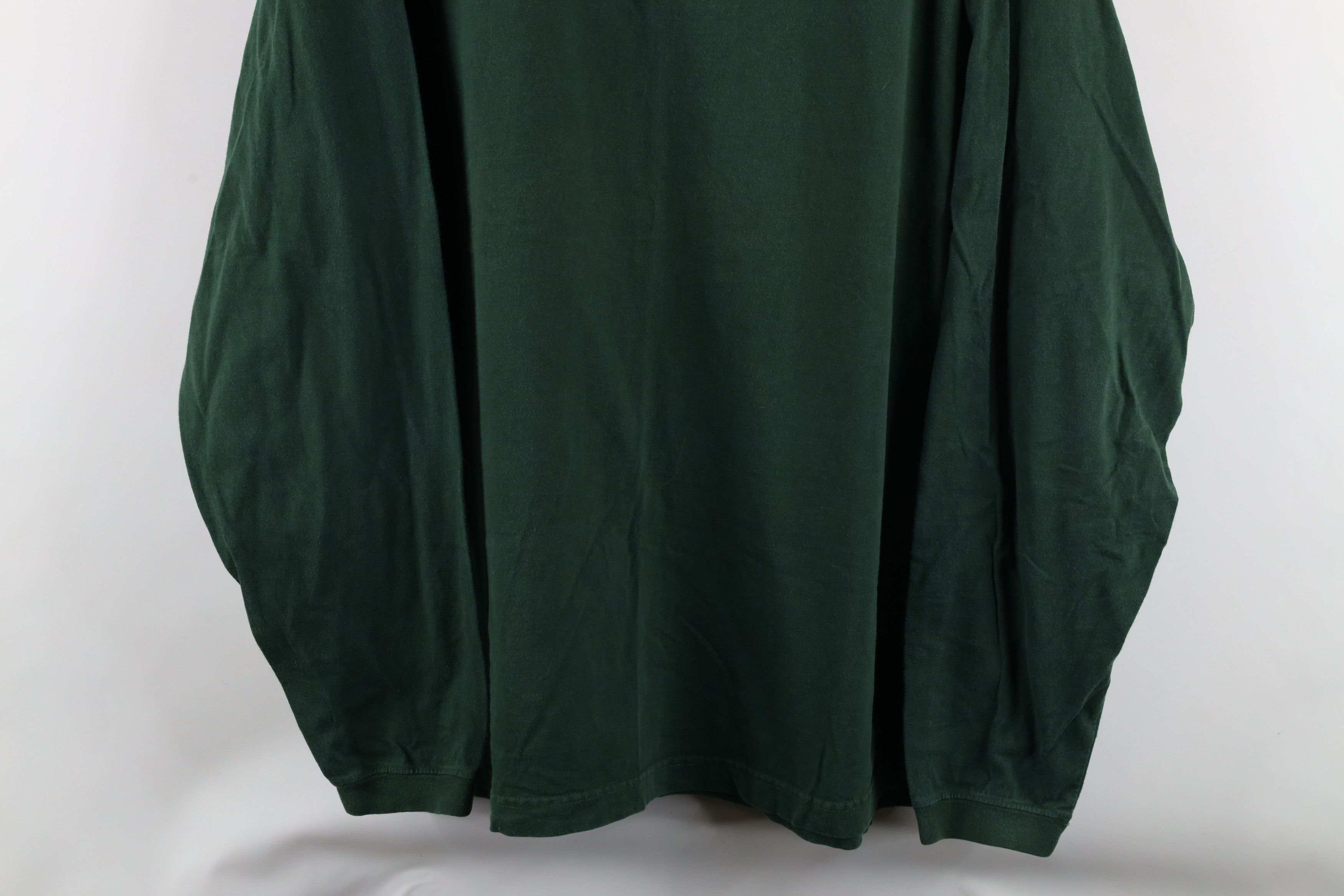 Vintage Vintage 90s Michigan State University Mock Neck T-Shirt Size US L / EU 52-54 / 3 - 3 Thumbnail