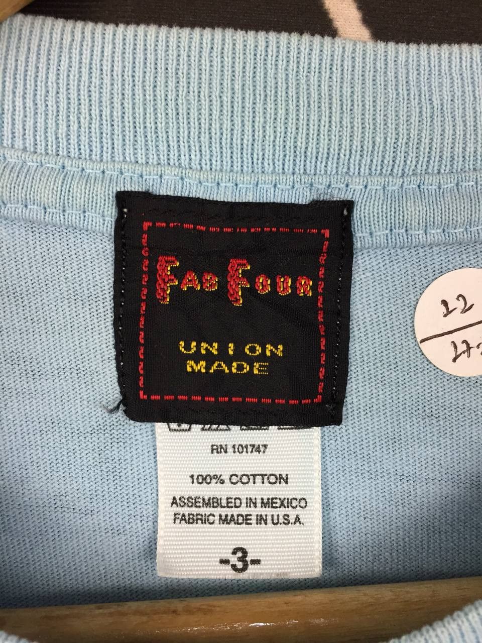 Japanese Brand Vtg Fab Four Union Made by Alchemist Japan Rock of Ages Tee Size US L / EU 52-54 / 3 - 10 Thumbnail