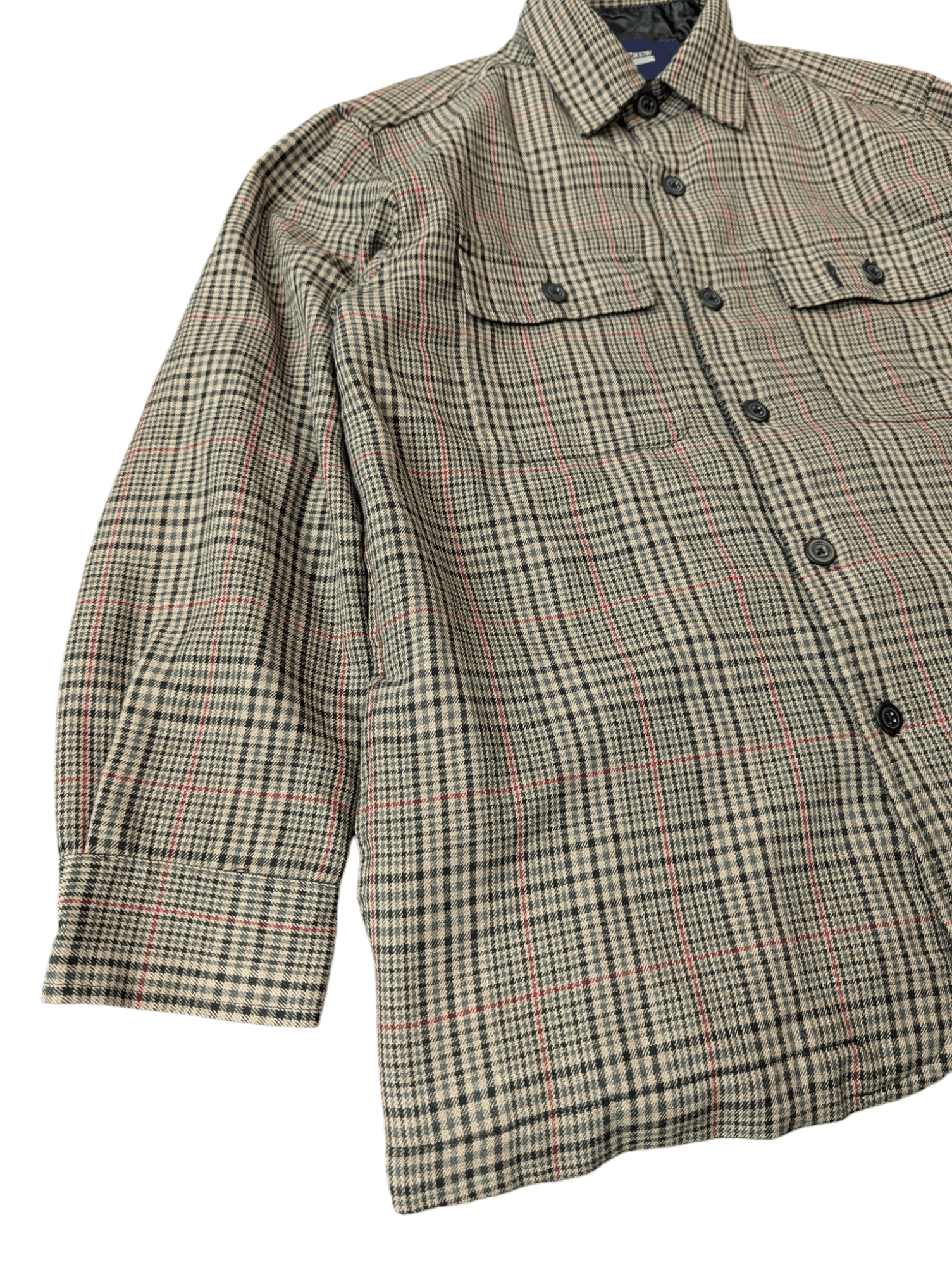 Japanese Brand Crew Checkered Quilted Overshirt Button Ups Jacket Size US L / EU 52-54 / 3 - 3 Thumbnail
