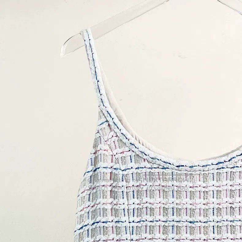 Chanel Chanel 22S gray plaid strap dress Size XS / US 0-2 / IT 36-38 - 3 Thumbnail