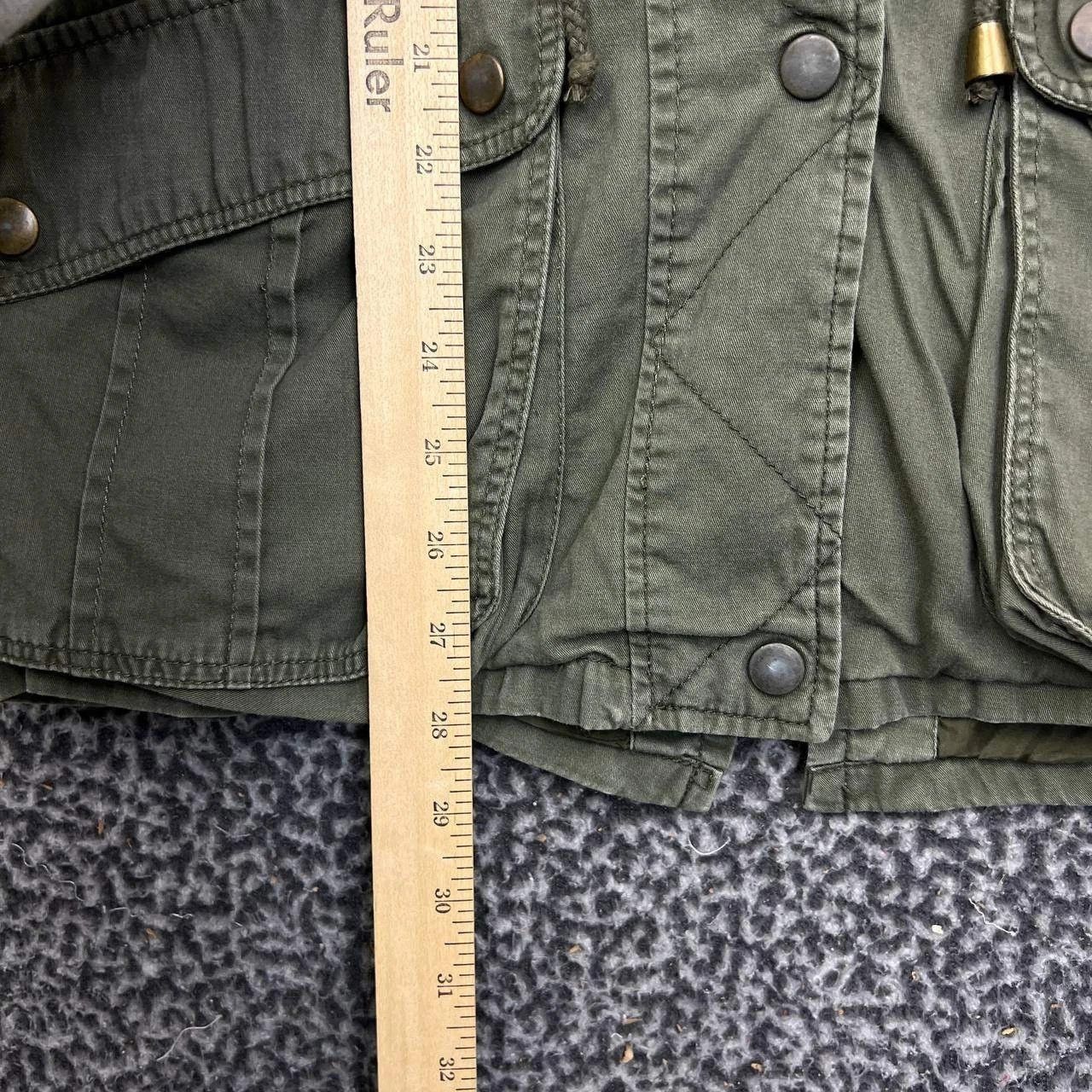 Other Miss London Utility Jacket Women Green Snap Button Pockets L Size L / US 10 / IT 46 - 4 Thumbnail