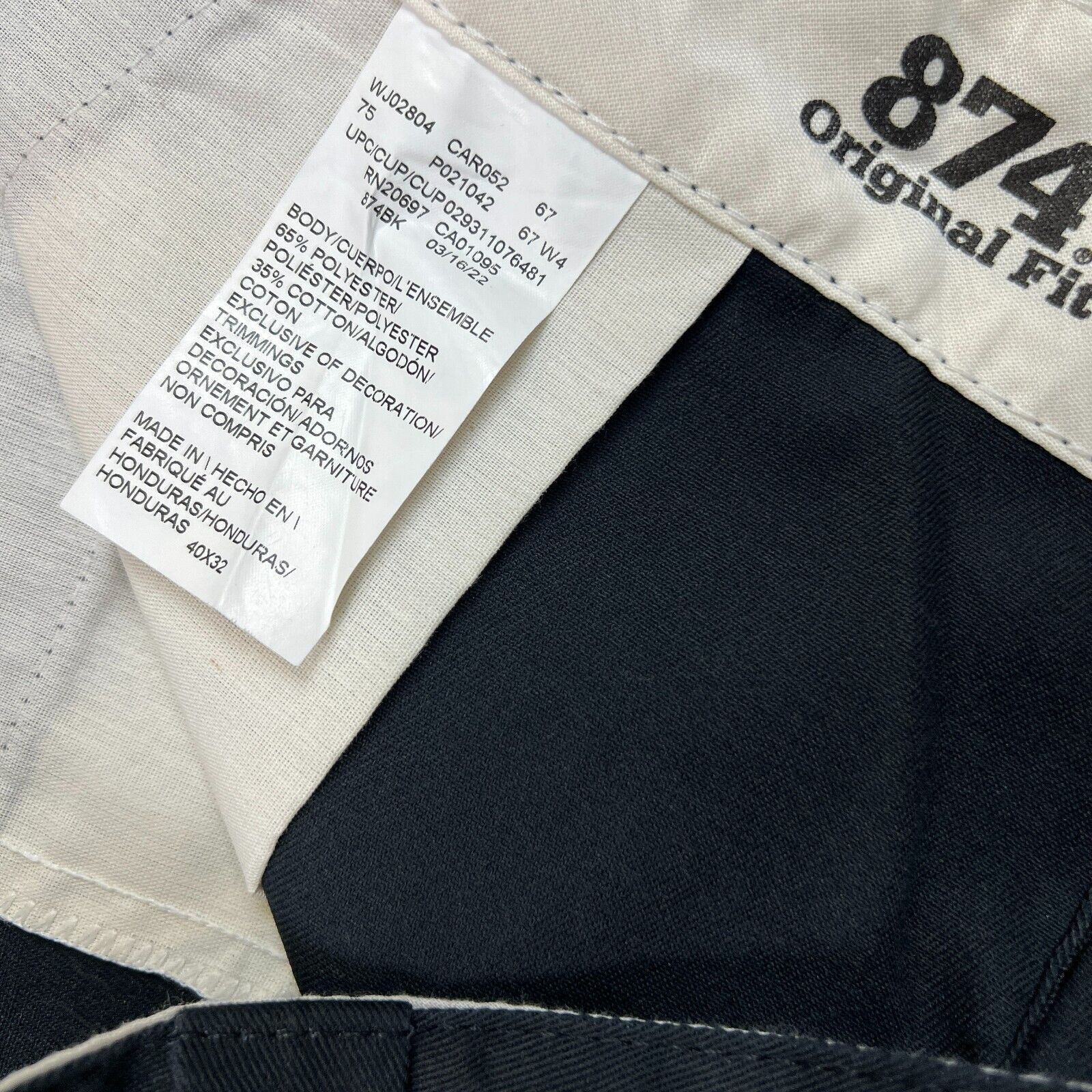 Dickies × Vintage Dickies 874 Pants 40x32 Original Fit Work Chino Trousers Size US 40 / EU 56 - 8 Thumbnail