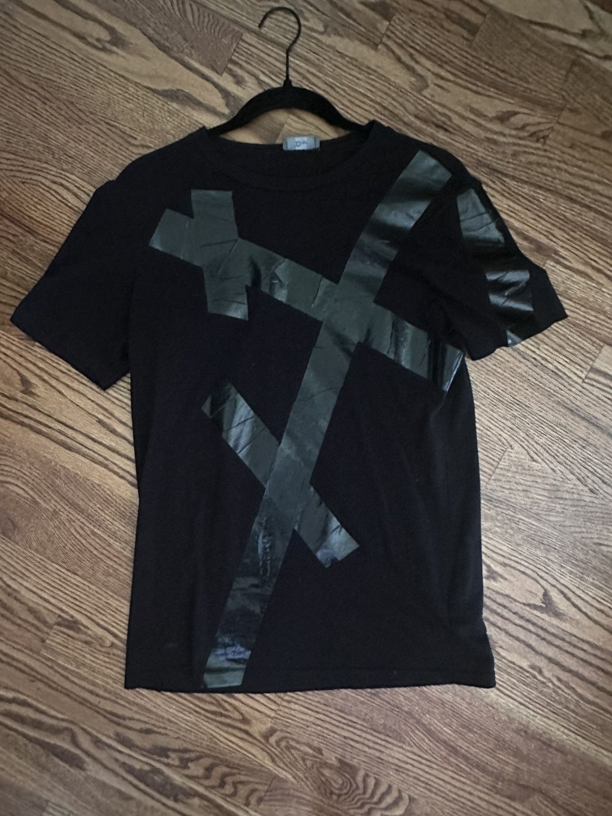 Dior Dior Homme Black Duck Tape Graphic T-Shirt | Grailed 