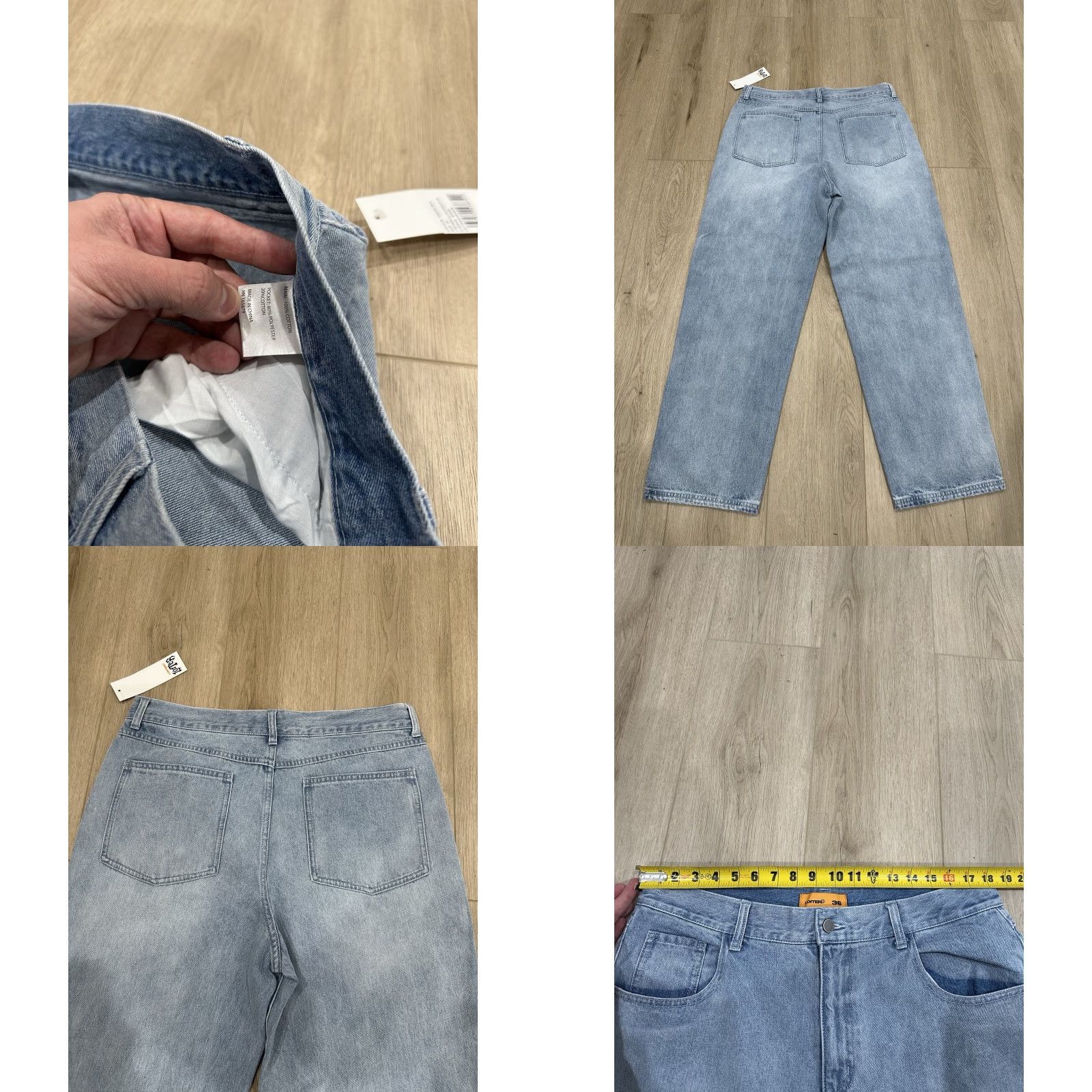 Vintage VINTAGE Loiter Jeans Denim Eternal Men's 36x30 Baggy Loose Wide Leg VTG Y2K Jeans Size US 36 / EU 52 - 8 Thumbnail