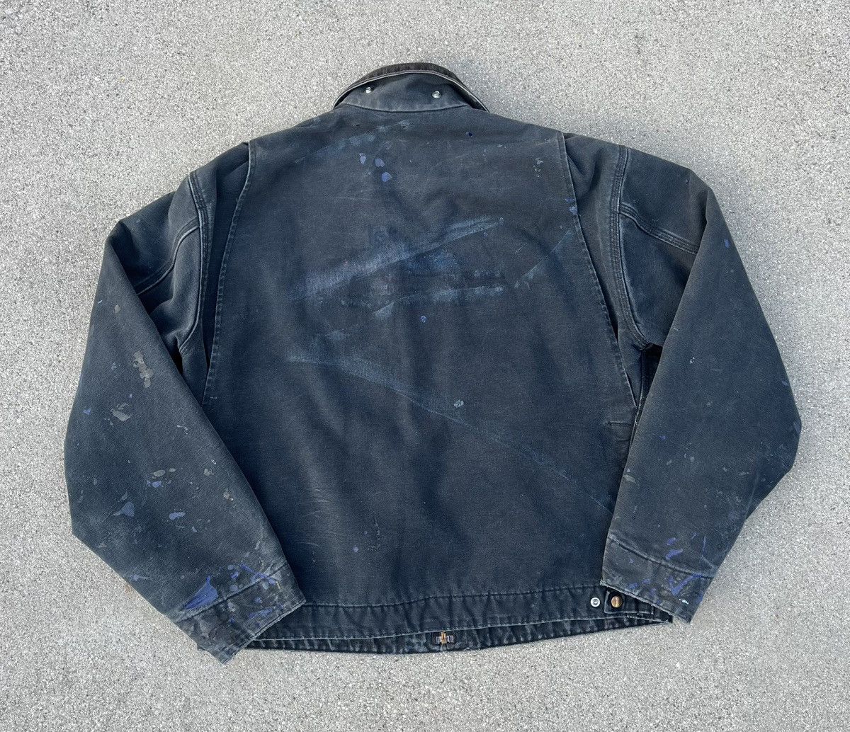 Carhartt Vintage Custom Carhartt Detroit J01 Jacket Distressed Thrash Size US XL / EU 56 / 4 - 2 Thumbnail