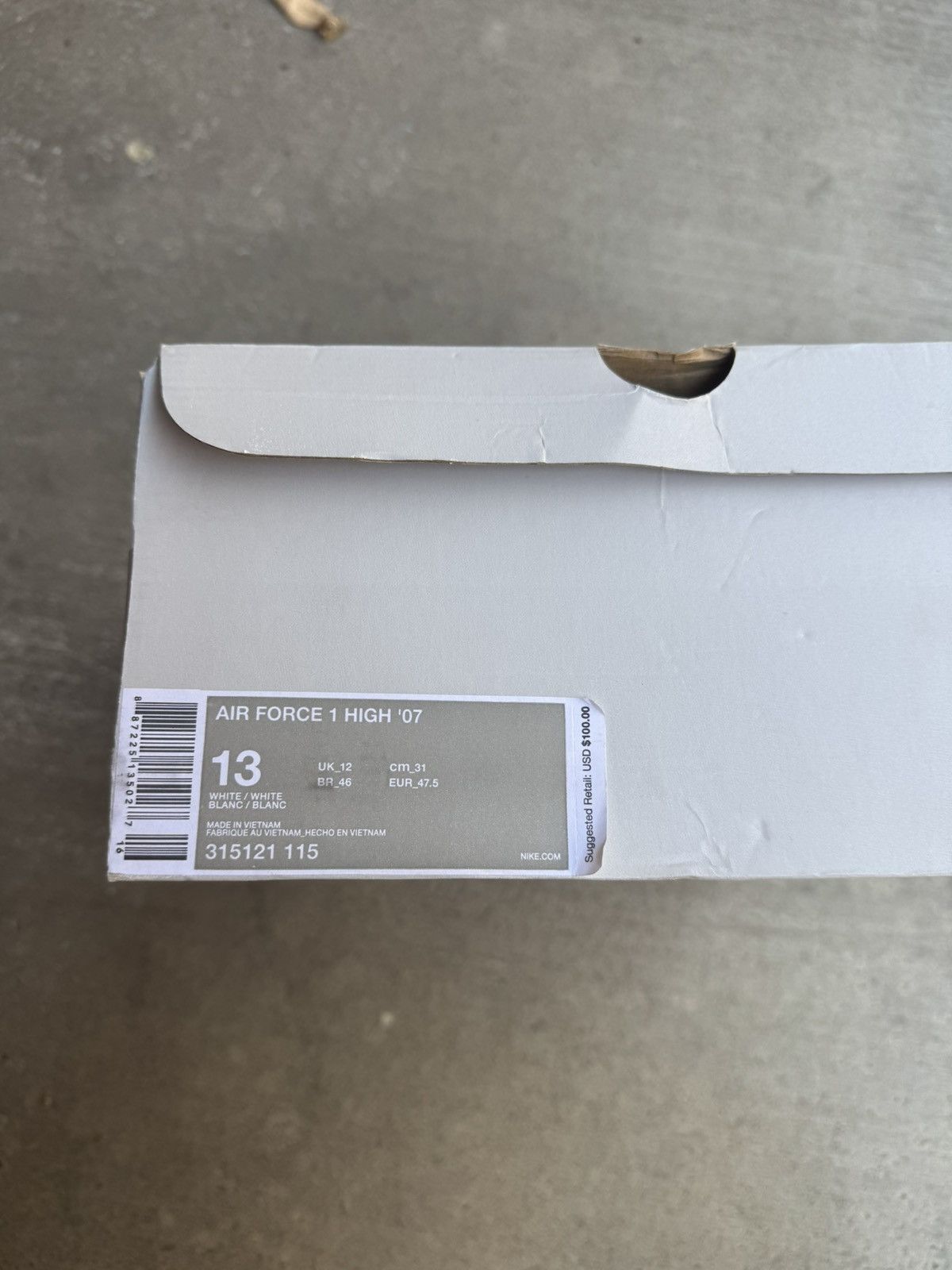 John Geiger JOHN GEIGER X NIKE AIR FORCE 1 HIGH MISPLACED CHECKS SIZE 13 Size US 13 / EU 46 - 6 Thumbnail