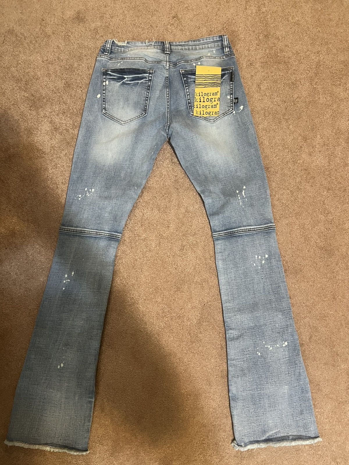 Other Kilogram Stacked Distressed Jeans Size 34 Size US 34 / EU 50 - 4 Thumbnail