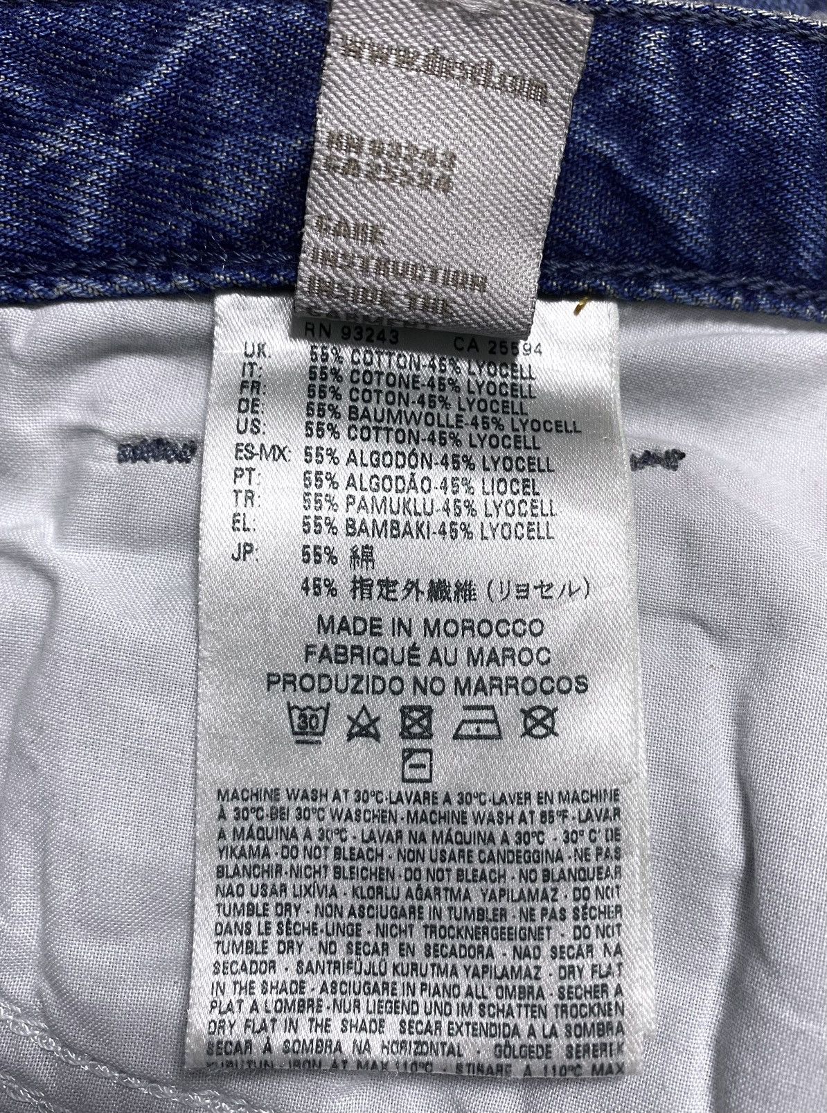 Diesel Diesel Industry Rizzo Washed Distressed Torn Jeans Denim Size 26" / US 2 / IT 38 - 23 Thumbnail