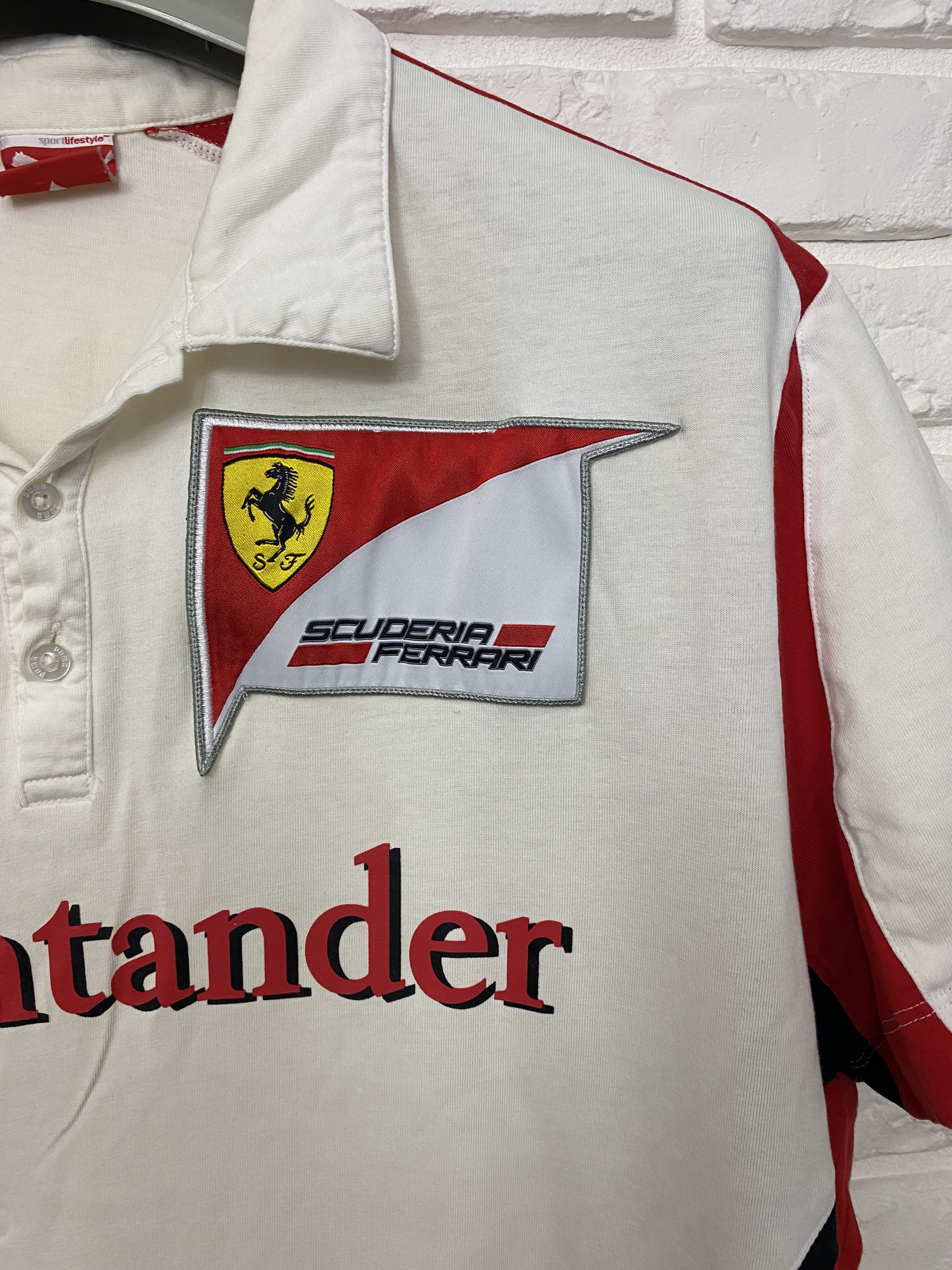 Ferrari × Puma Ferrari Puma Racing Polo Shirt White/Red Santander Size XXL Size US XXL / EU 58 / 5 - 3 Thumbnail