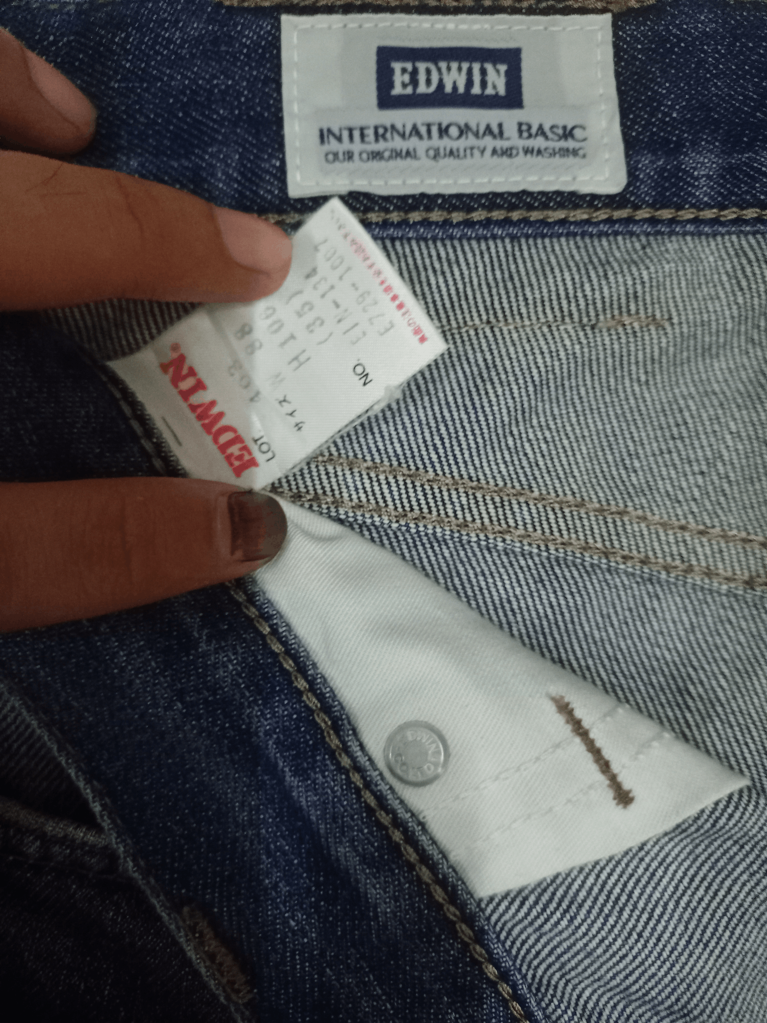 Edwin × Japanese Brand Vintage Edwin Japan Blue Wash Distressed Baggy Jeans 34x29 Size US 34 / EU 50 - 12 Thumbnail