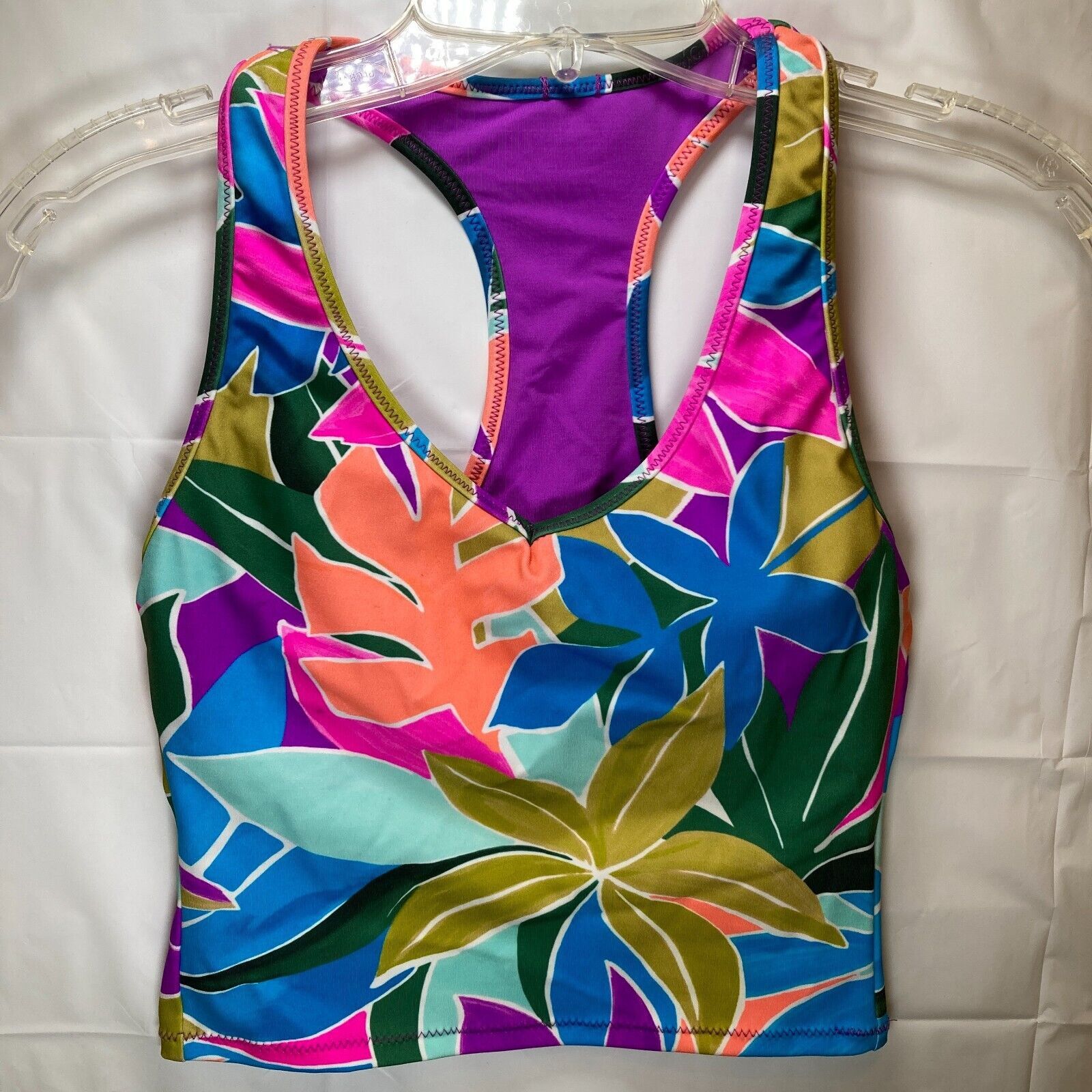 Hurley HURLEY Swim Tankini Top Juniors' Mas Isla Racerback XS Size ONE SIZE - 10 Thumbnail