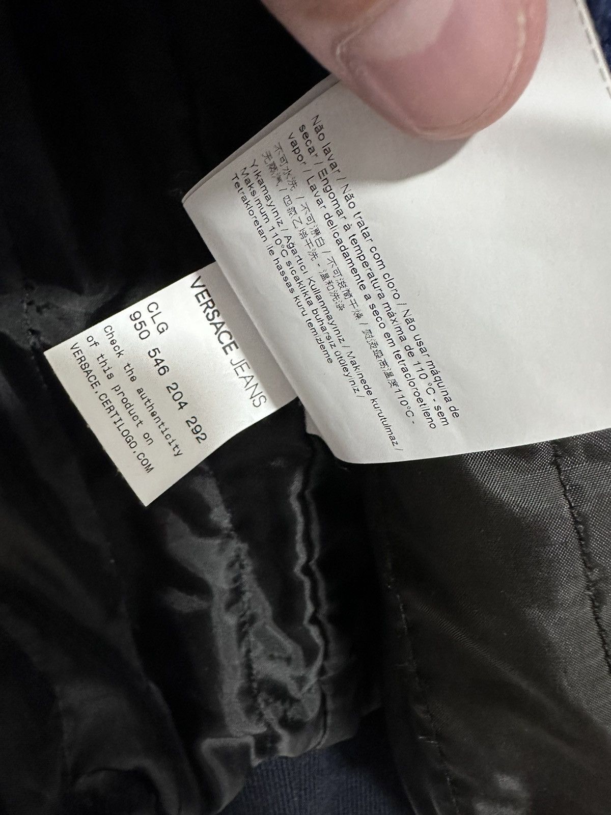 Versace Versace Bomber Jacket Wool Monogram Lampo Size US L / EU 52-54 / 3 - 16 Thumbnail