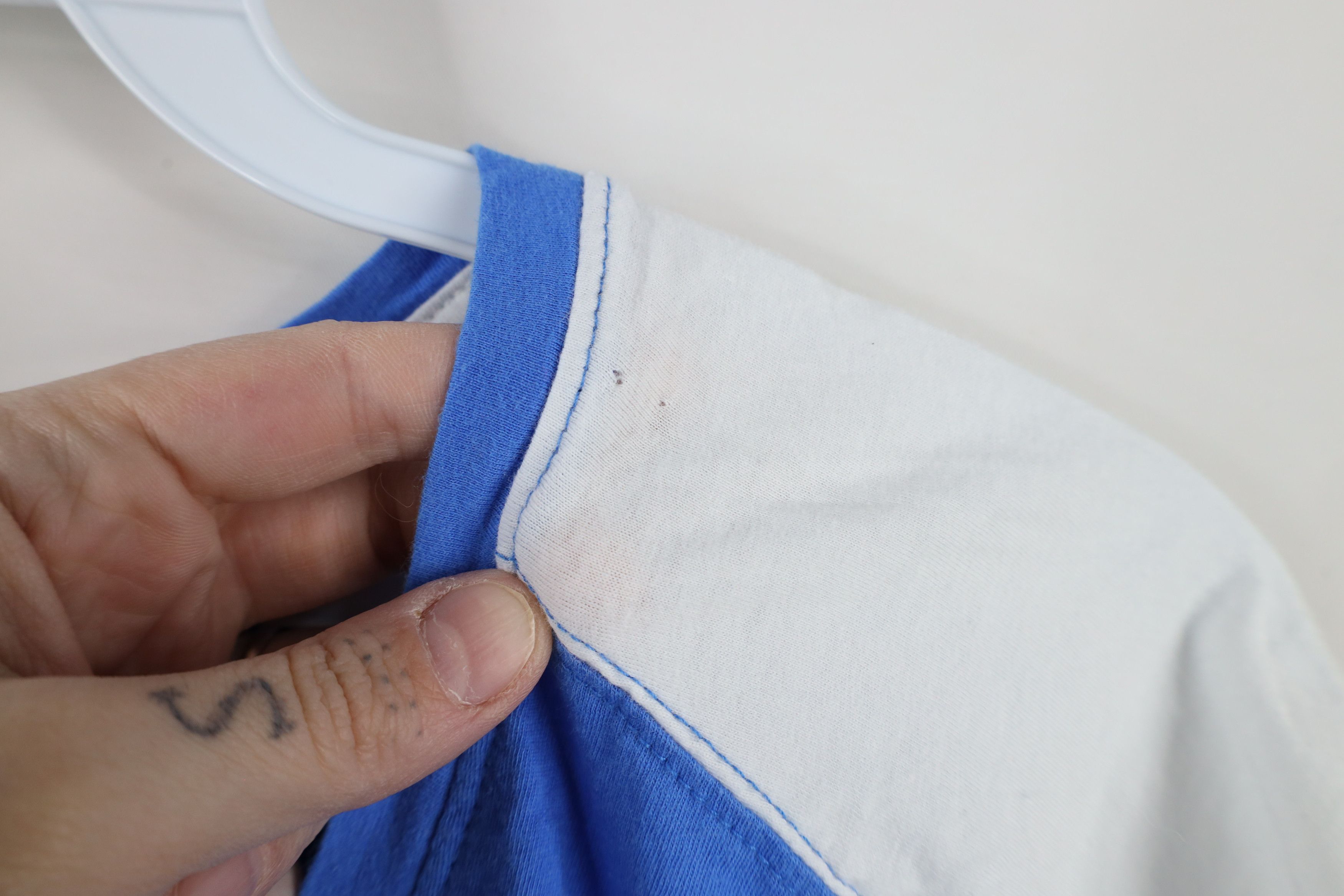 Majestic × Vintage Vintage Y2K Majestic Detroit Lions Football T-Shirt Blue Size L / US 10 / IT 46 - 6 Thumbnail