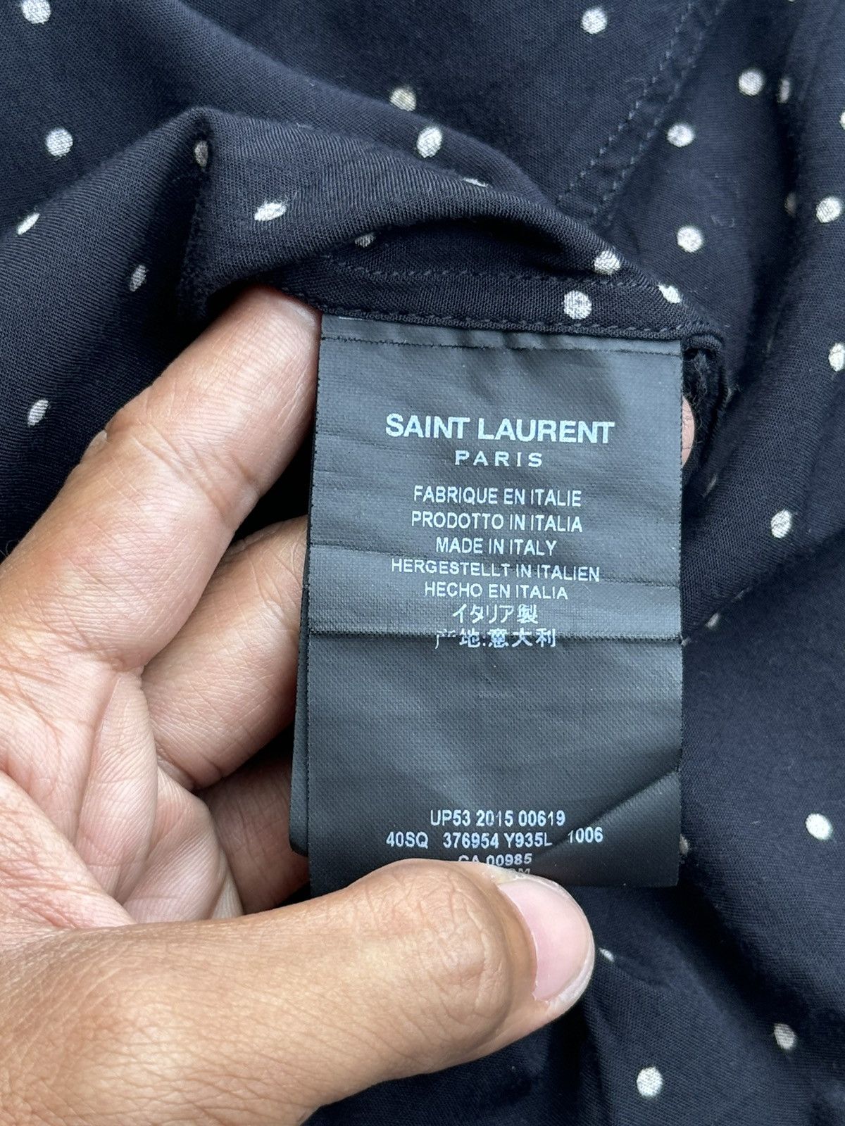 Saint Laurent Paris Saint Laurent Paris Polka dot shirt Size US S / EU 44-46 / 1 - 8 Thumbnail