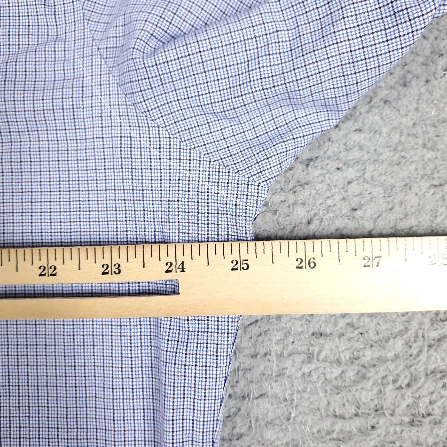 Ralph Lauren Ralph Lauren Shirt Men 16.5 Blue Plaid Dress Button-Down Long Sleeve Cotton Non-Iron Classic Modern Size 42R - 5 Thumbnail
