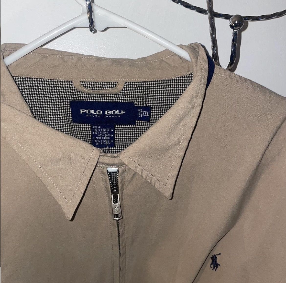 Harrington × Polo Ralph Lauren × Vintage Vintage 90s polo Ralph Lauren zip up jacket Size US XXL / EU 58 / 5 - 4 Thumbnail