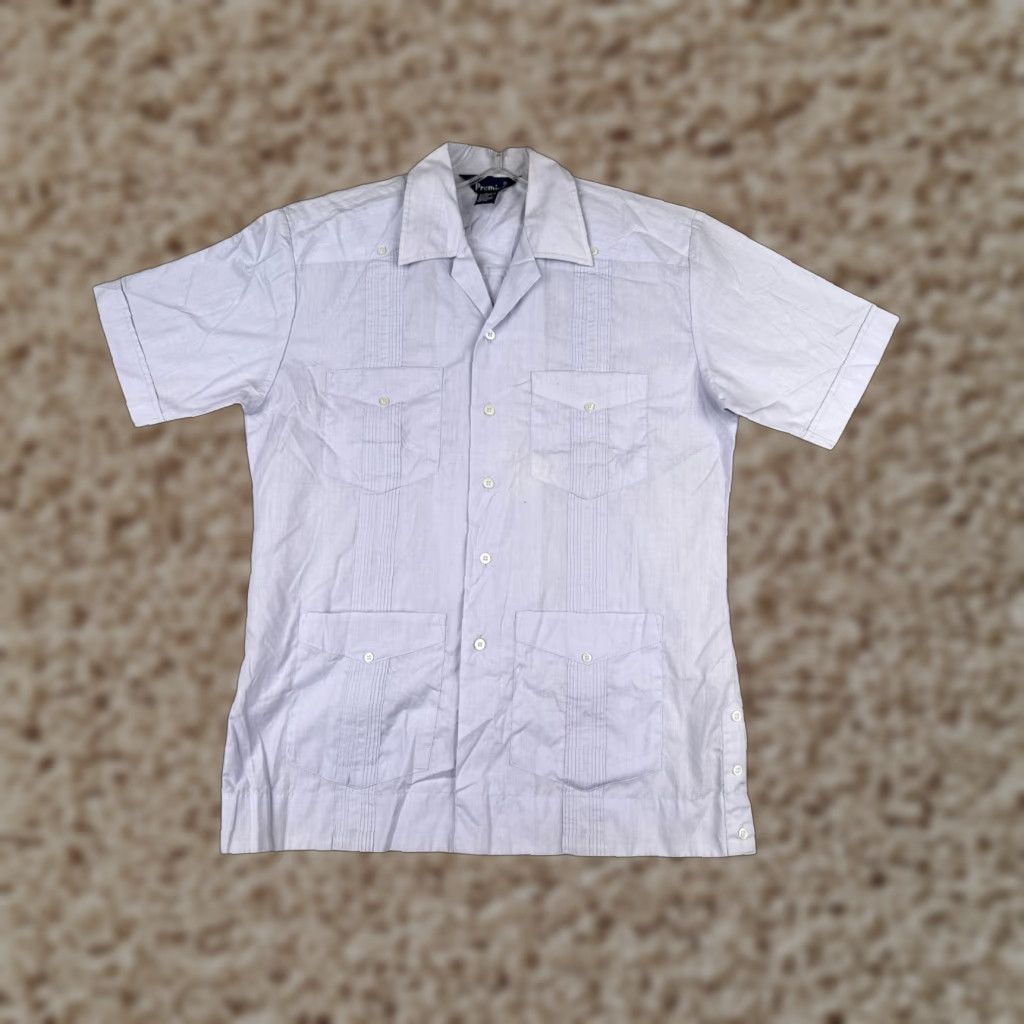 Vintage Premier Shirt Men Small Purple Premier Guayabera Shirt Men Small Purple Short Sleeve Button-Up Size US S / EU 44-46 / 1 - 1 Thumbnail