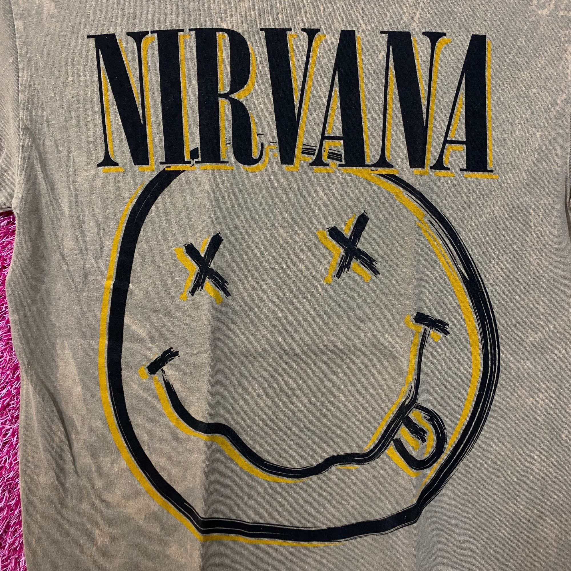 Nirvana Nirvana Nevermind Tour Art Dead Eye Smiley Grunge Band Tee S Size US S / EU 44-46 / 1 - 2 Thumbnail