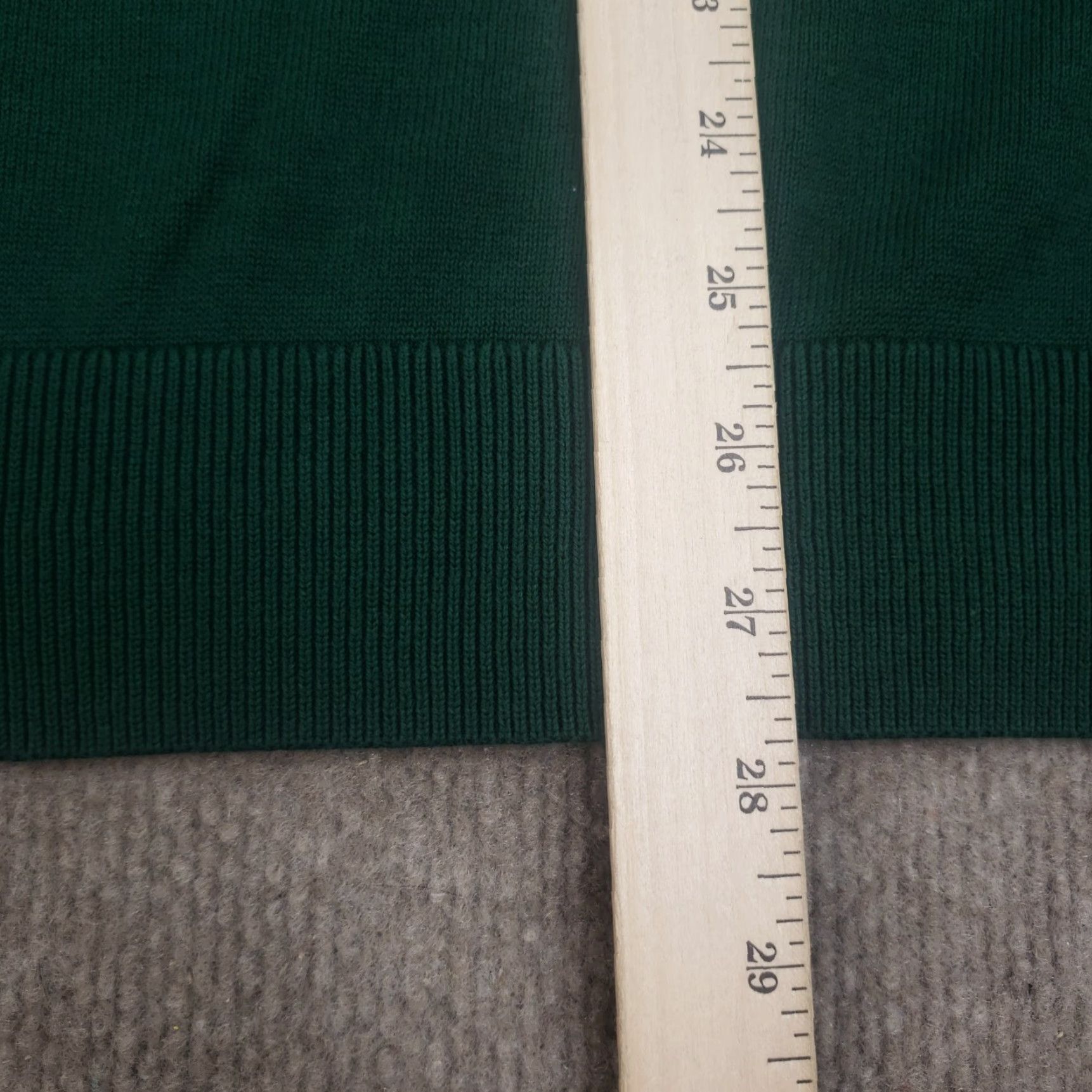 Nautica Nautica Mens Sweater Large Extra Large Green 1/4 Zip Long Sleeve Mock Neck Lightweight Size US L / EU 52-54 / 3 - 4 Thumbnail
