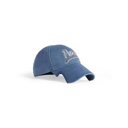 Balenciaga o1srvl11e0226 Size: S / Enjoy Paris Hat / Cap In Blue Size ONE SIZE - 2 Thumbnail