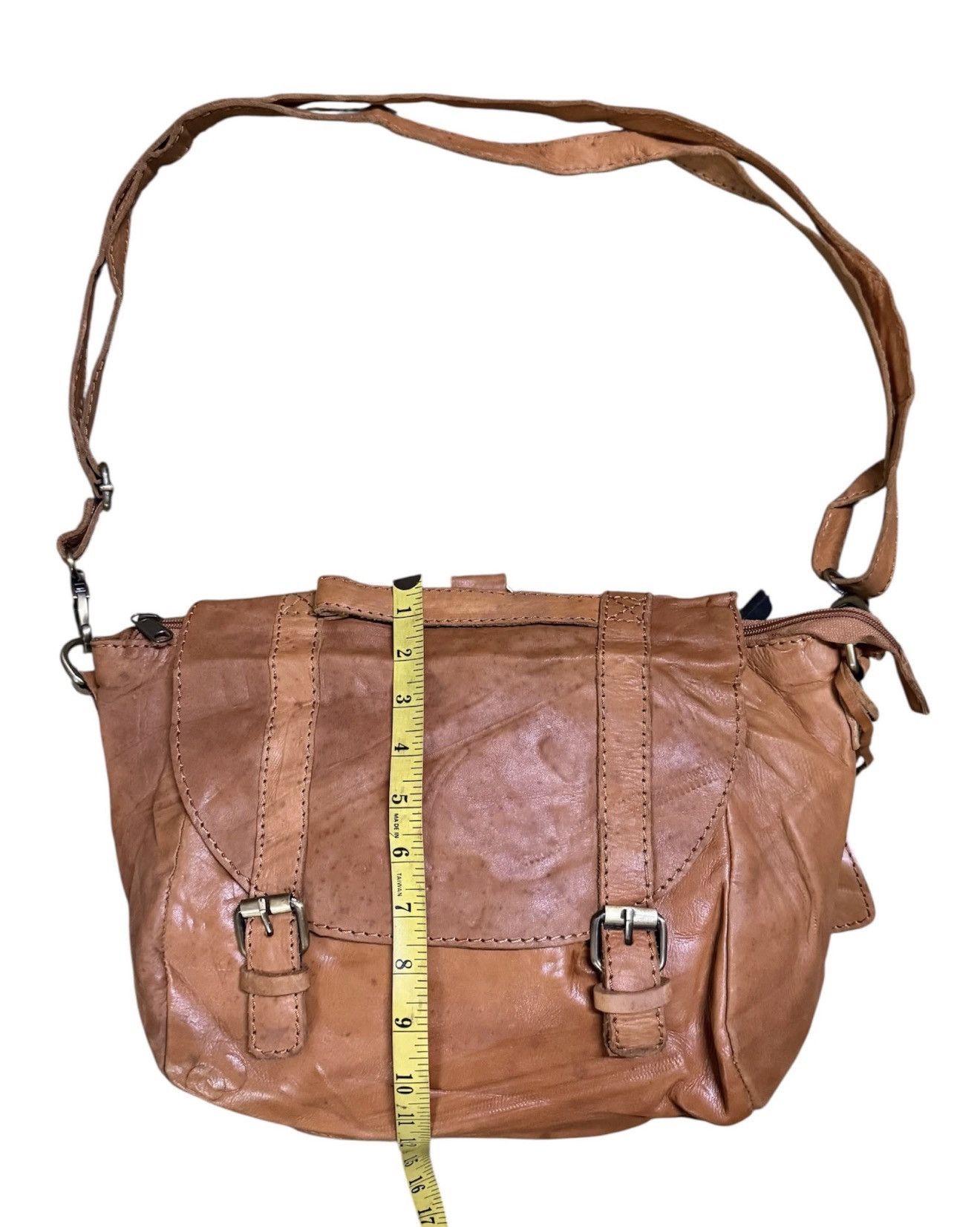 Japanese Brand Crossbody Leather Bag / Shoulder Bag Size ONE SIZE - 3 Thumbnail