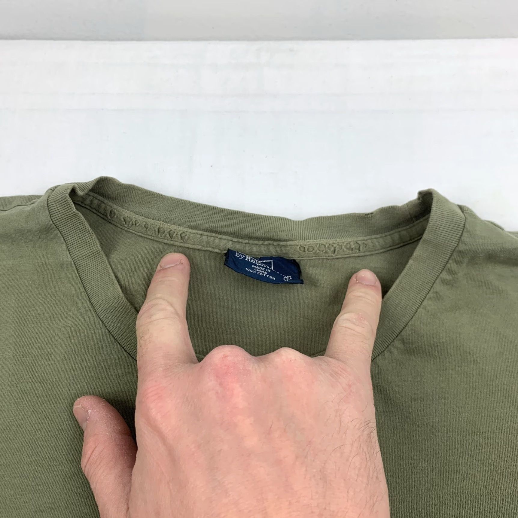 Polo Ralph Lauren VINTAGE Polo Ralph Lauren Trading Company T Shirt Adult Large Green Logo 90s Y2K Mens Size US L / EU 52-54 / 3 - 3 Thumbnail
