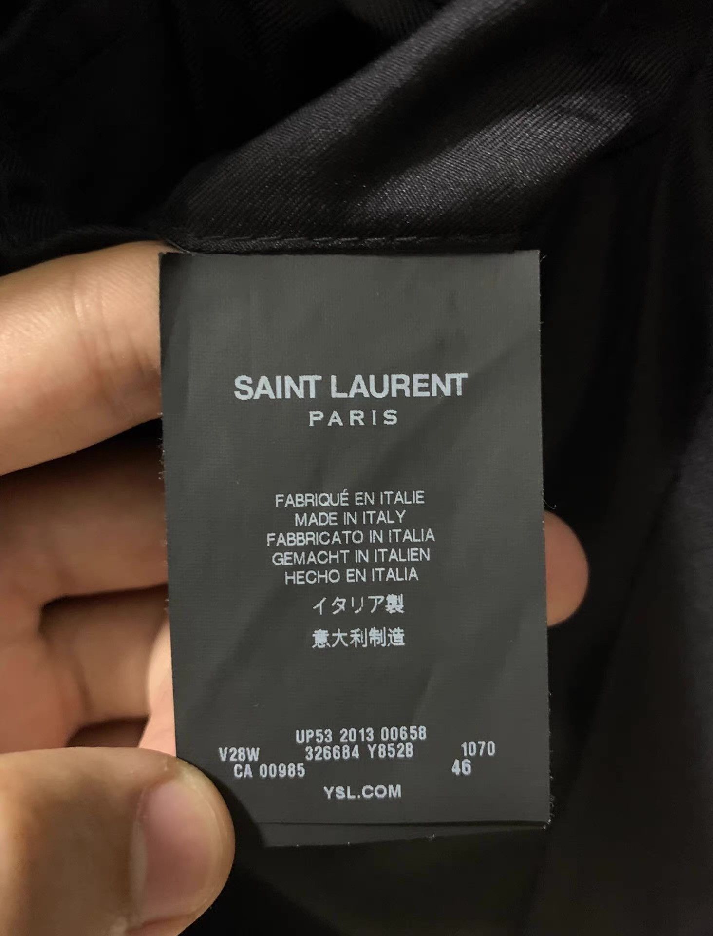 Saint Laurent Paris Saint Laurent SLP 13FW Runway Q12 Size 48R - 4 Thumbnail