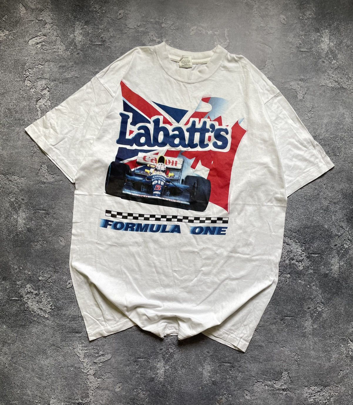 Vintage VTG 1992 BJM Labatts F1 CANON T-SHIRT size XL Size US XL / EU 56 / 4 - 1 Thumbnail