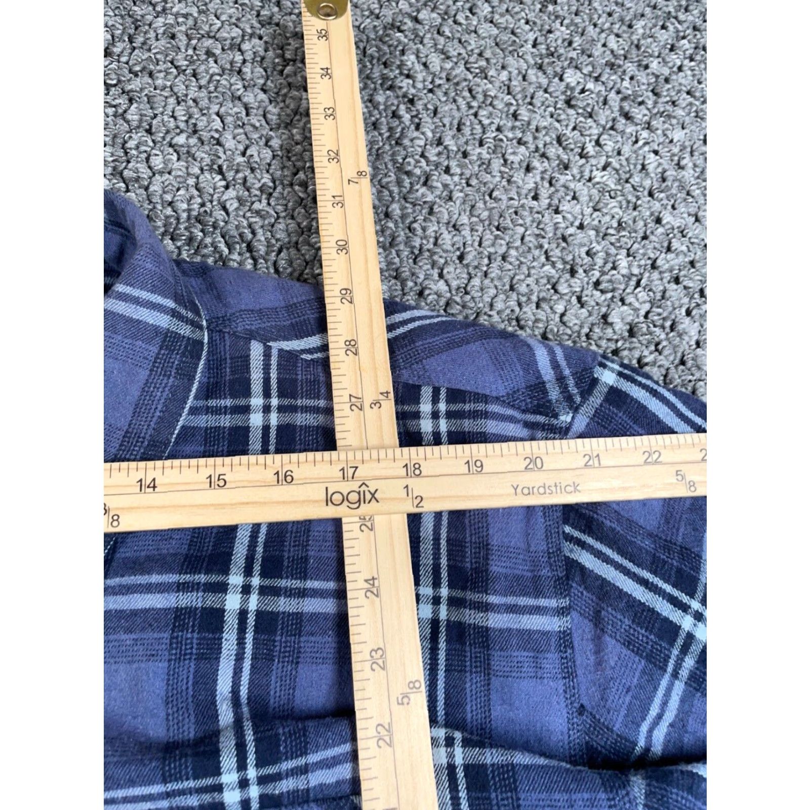 Vintage Workwear Fleece Lined Flannel Jacket Adult 2XL Blue Plaid Heavyweight Size US XXL / EU 58 / 5 - 7 Thumbnail
