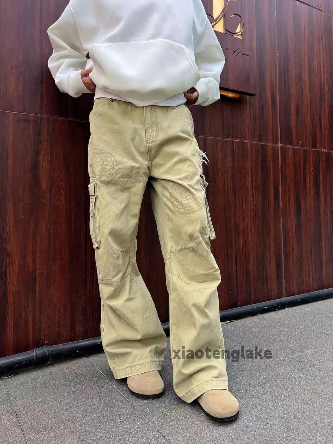 Designer × Japanese Brand × Vintage Washed faded cleanfit skate hiphop cargo pattern pants Size US 32 / EU 48 - 1 Thumbnail
