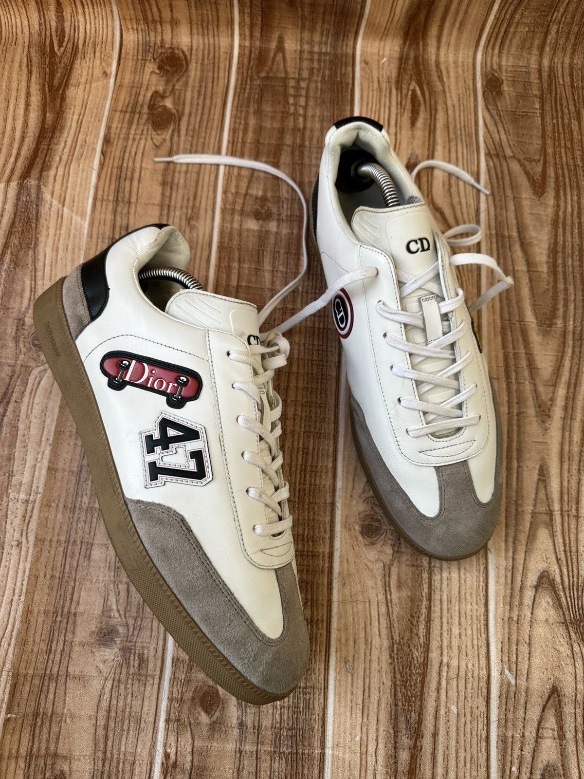 Dior Kim Jones Dior B01 White/Gum Patch Logo Sneaker Size US 10 / EU 43 - 2 Thumbnail