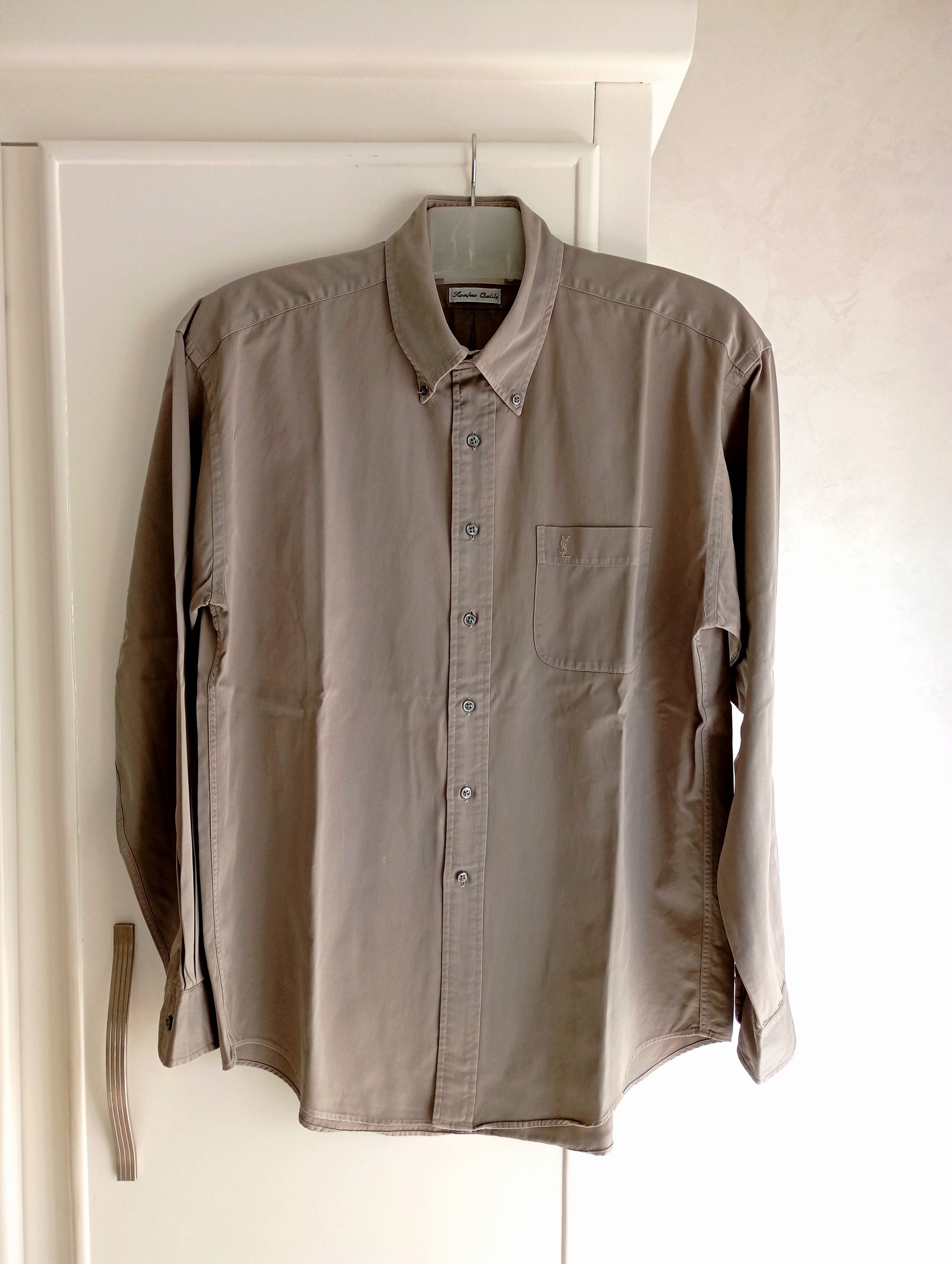 Vintage × Yves Saint Laurent Vintage YSL Yves Saint Laurent Pour Homme Shirt 90s Designer Size US L / EU 52-54 / 3 - 1 Thumbnail