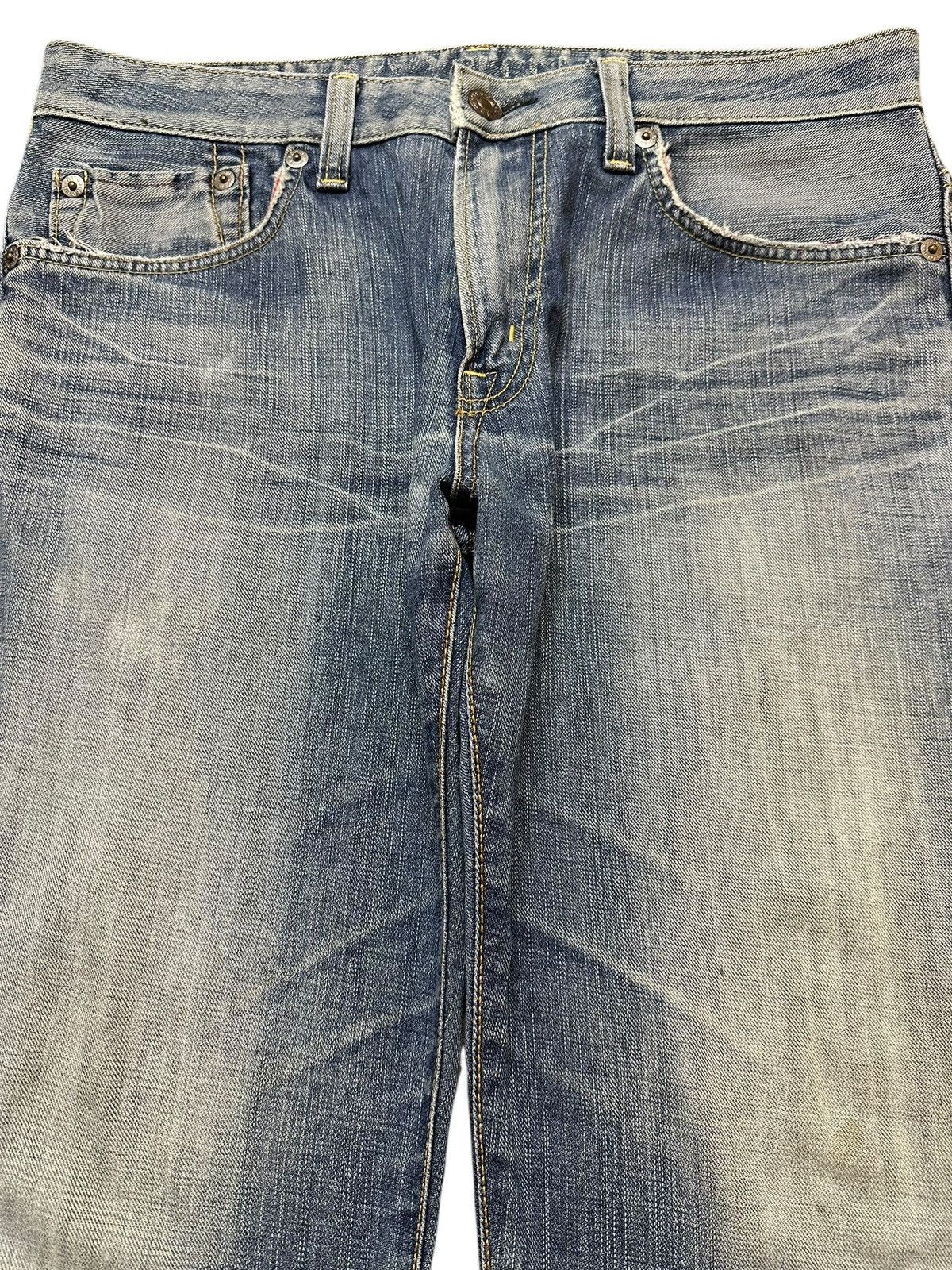 Edwin Vintage Edwin 503 Blue Trip Faded Wash Style Baggy Jeans Size US 35 - 3 Thumbnail