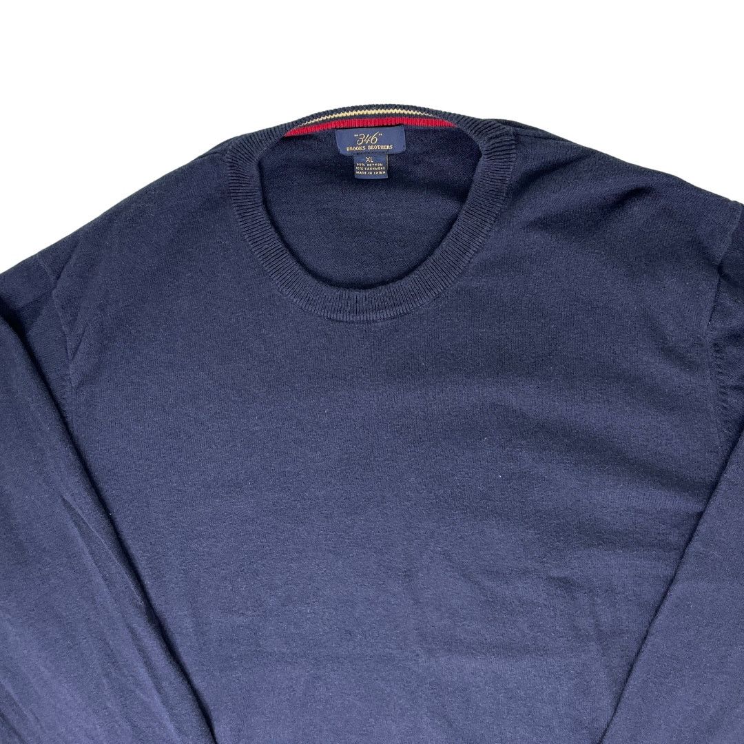 Brooks Brothers 1-72 BROOKS BROTHERS 346 Men's Sweater Crew Neck Navy XL Size US XL / EU 56 / 4 - 4 Thumbnail