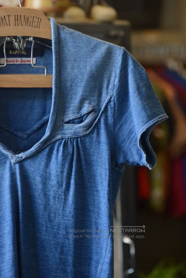 Kapital Kapital Blue dyed short-sleeved top Size US XS / EU 42 / 0 - 2 Thumbnail