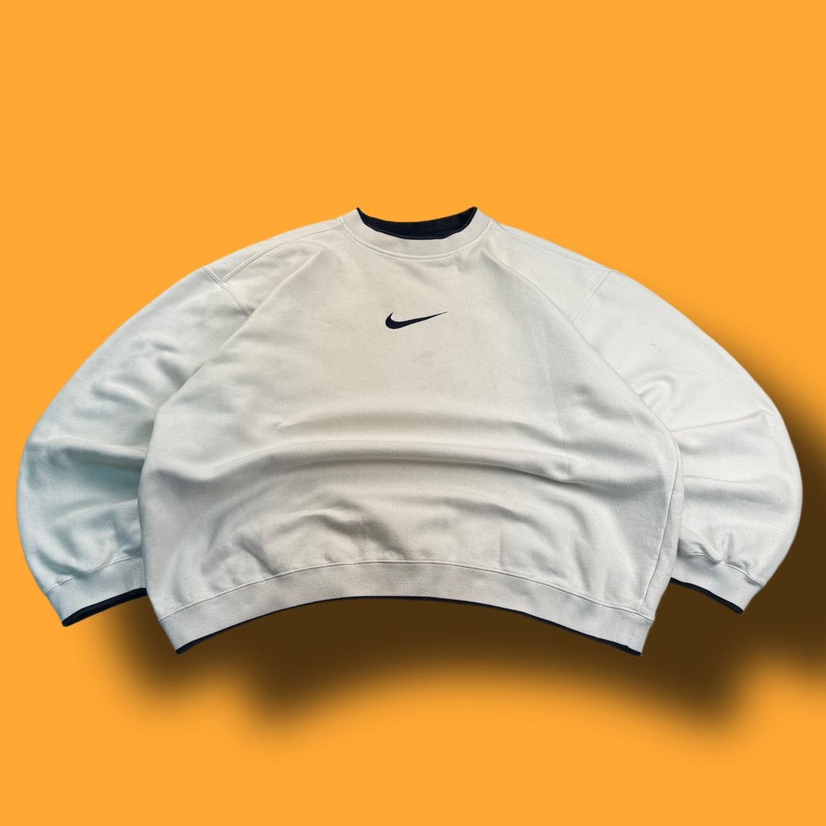 Nike × Vintage NIKE VINTAGE CENTER LOGO OVERSIZE BOXY SWEATSHIRT Size US XL / EU 56 / 4 - 1 Thumbnail