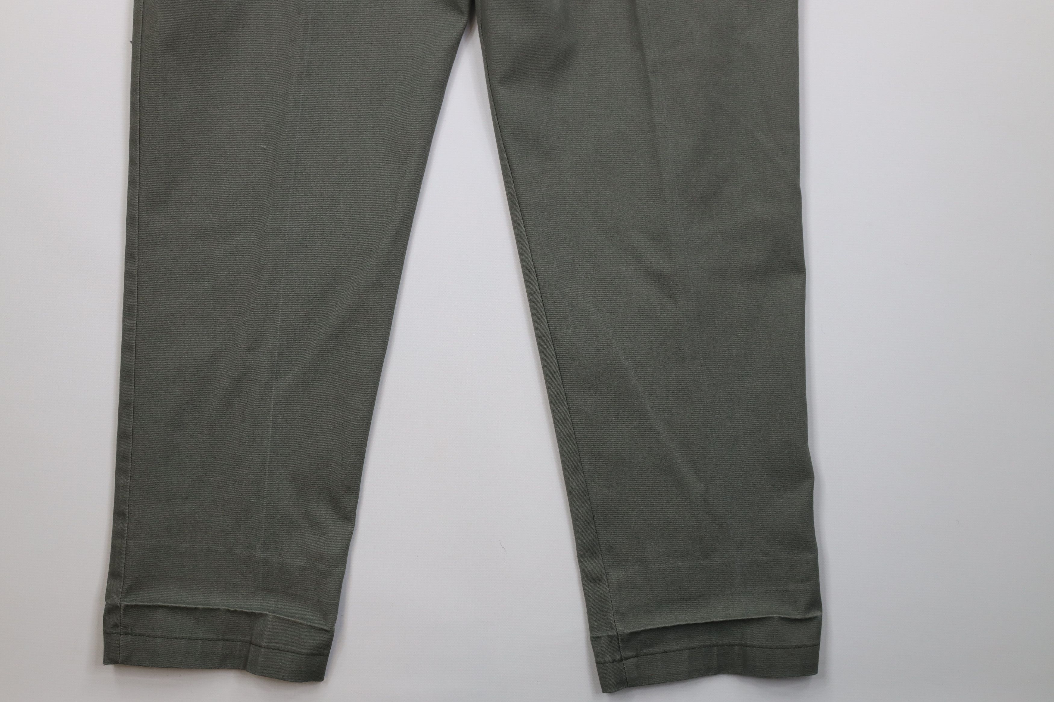 Dickies Vintage 90s Dickies Wide Leg Dungaree Pants Green USA Size US 38 / EU 54 - 15 Thumbnail