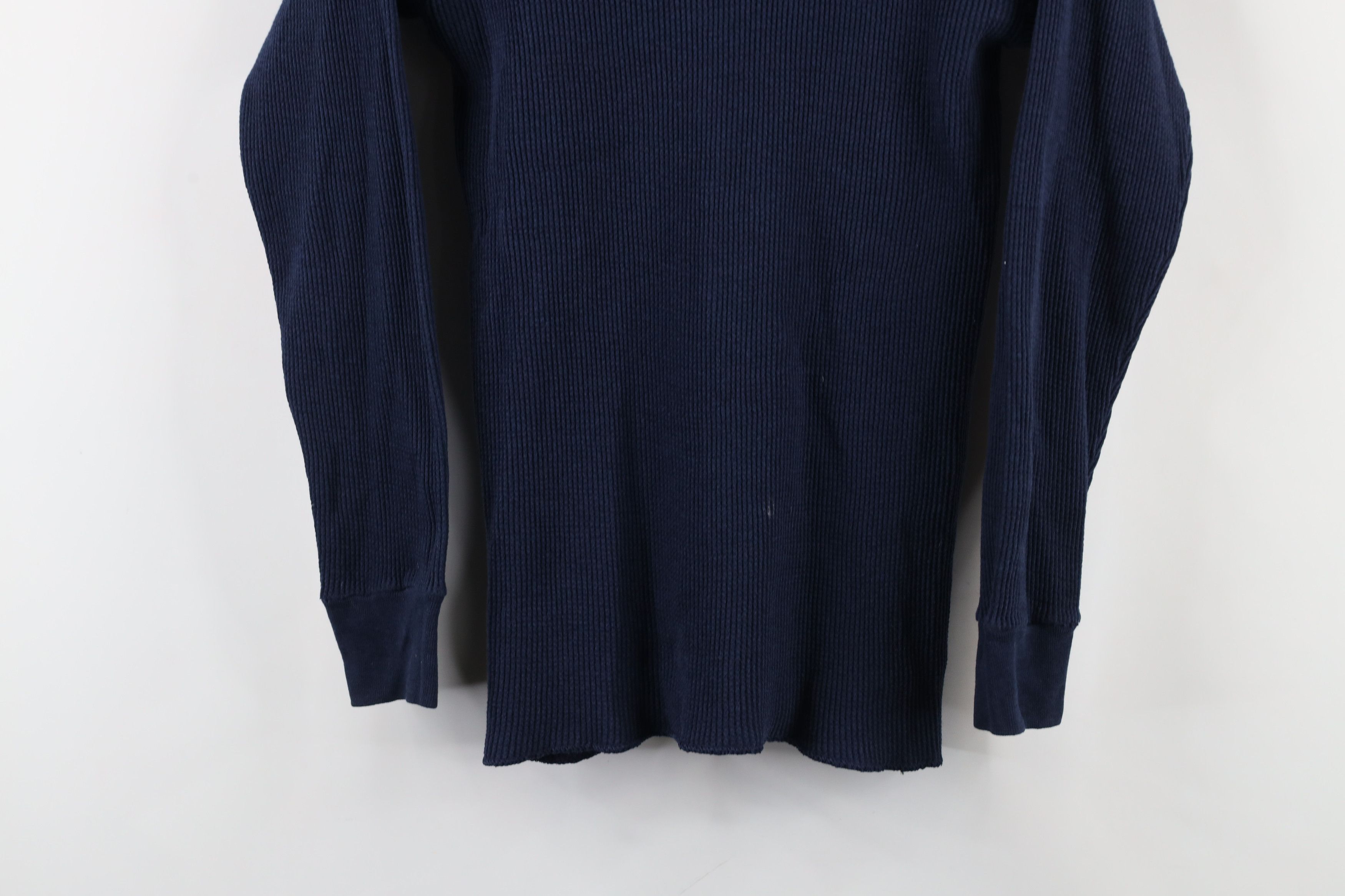 Vintage Vintage 90s Streetwear Knit Long Sleeve T-Shirt Blue USA Size US L / EU 52-54 / 3 - 3 Thumbnail