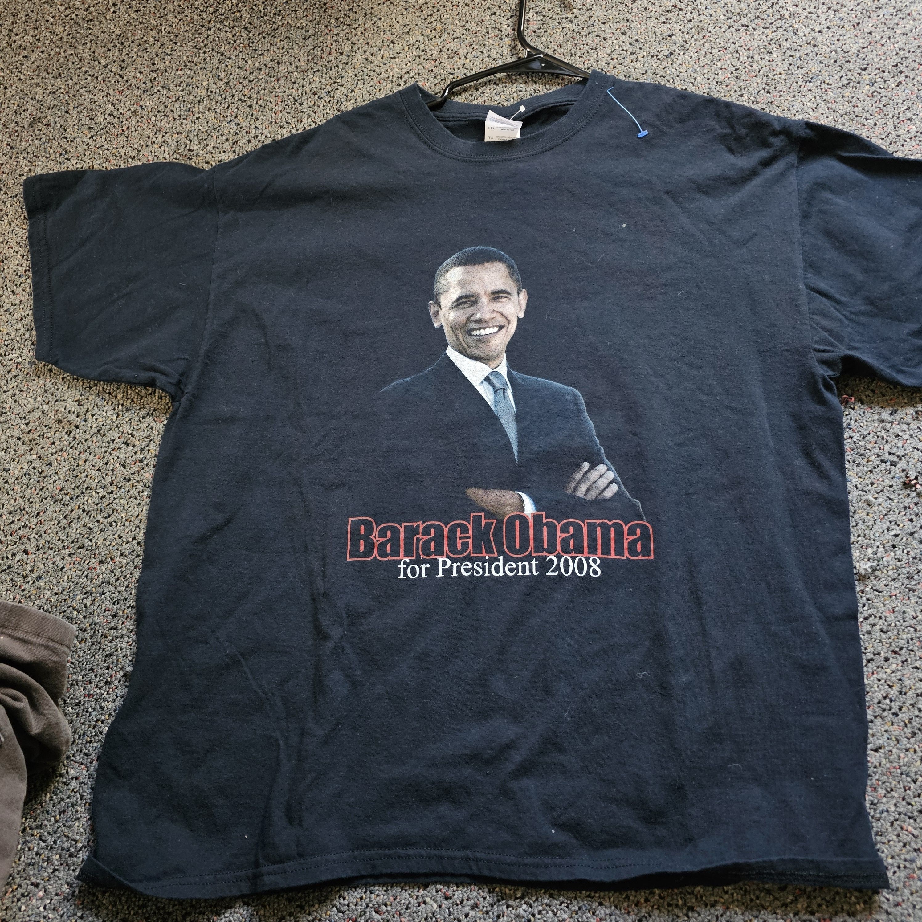 Gildan 2008 Barrack Obama Campaign T Shirt Size US XL / EU 56 / 4 - 1 Thumbnail