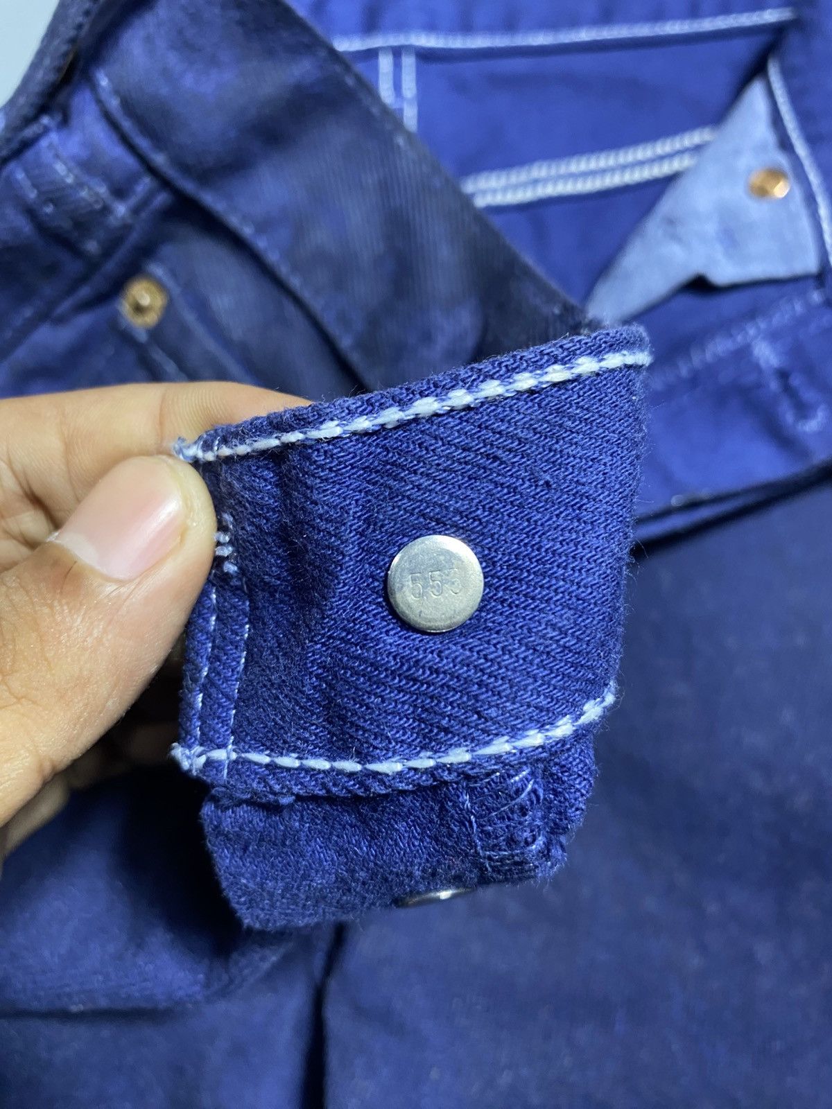 Levi's Levi's 501 Wax Coated Blue Waxed Jeans Size US 29 - 5 Thumbnail